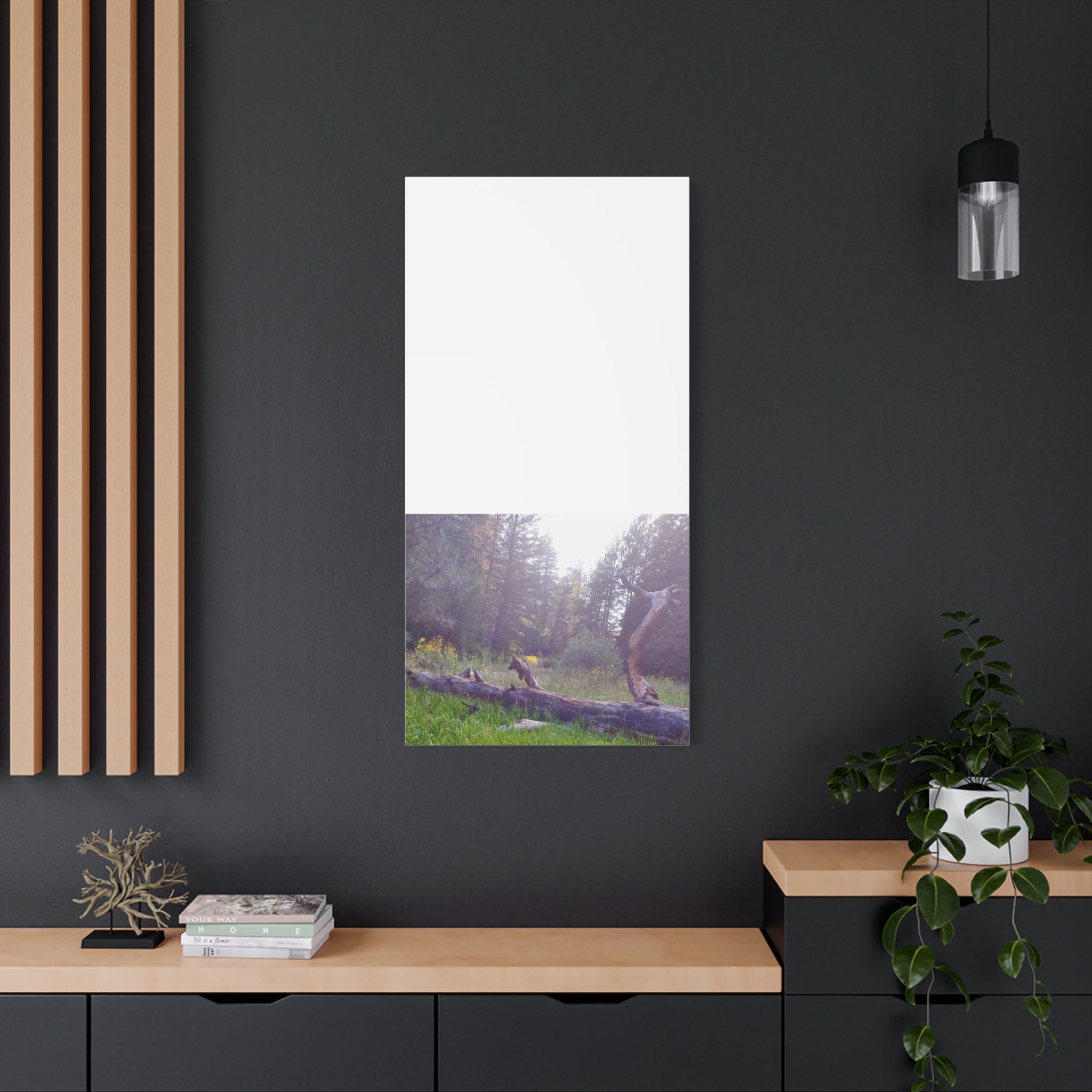 Matte Canvas Wall Art - Serene Nature Scene, Perfect for Home Decor, Gift for Nature Lovers, Office Wall Decoration, Rustic Art Print