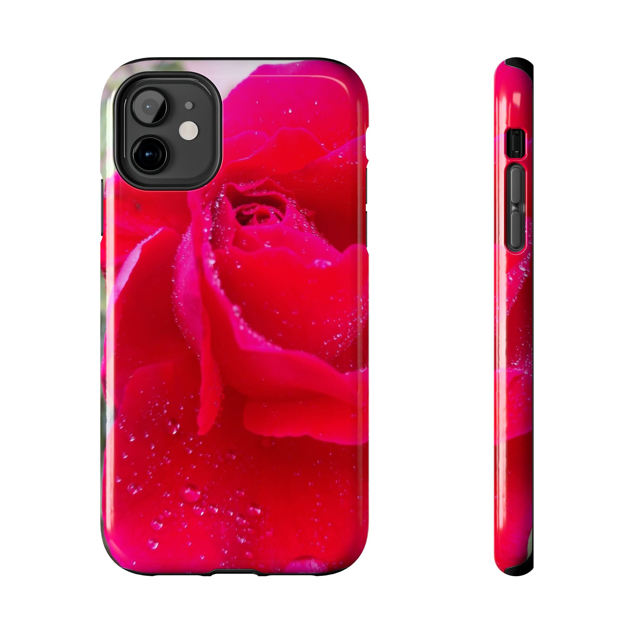 Flower Print Tough Phone Cases, Floral iPhone Case, Durable Mobile Covers, Unique Gift for Her, Birthday Present, Rose Design