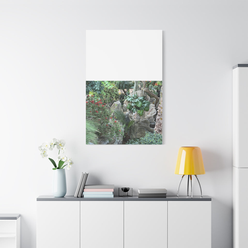 Garden Landscape Canvas Wall Art, Nature Decor, Home Decoration, Gift for Nature Lovers, Eco-Friendly Art, Botanical Wall Decor