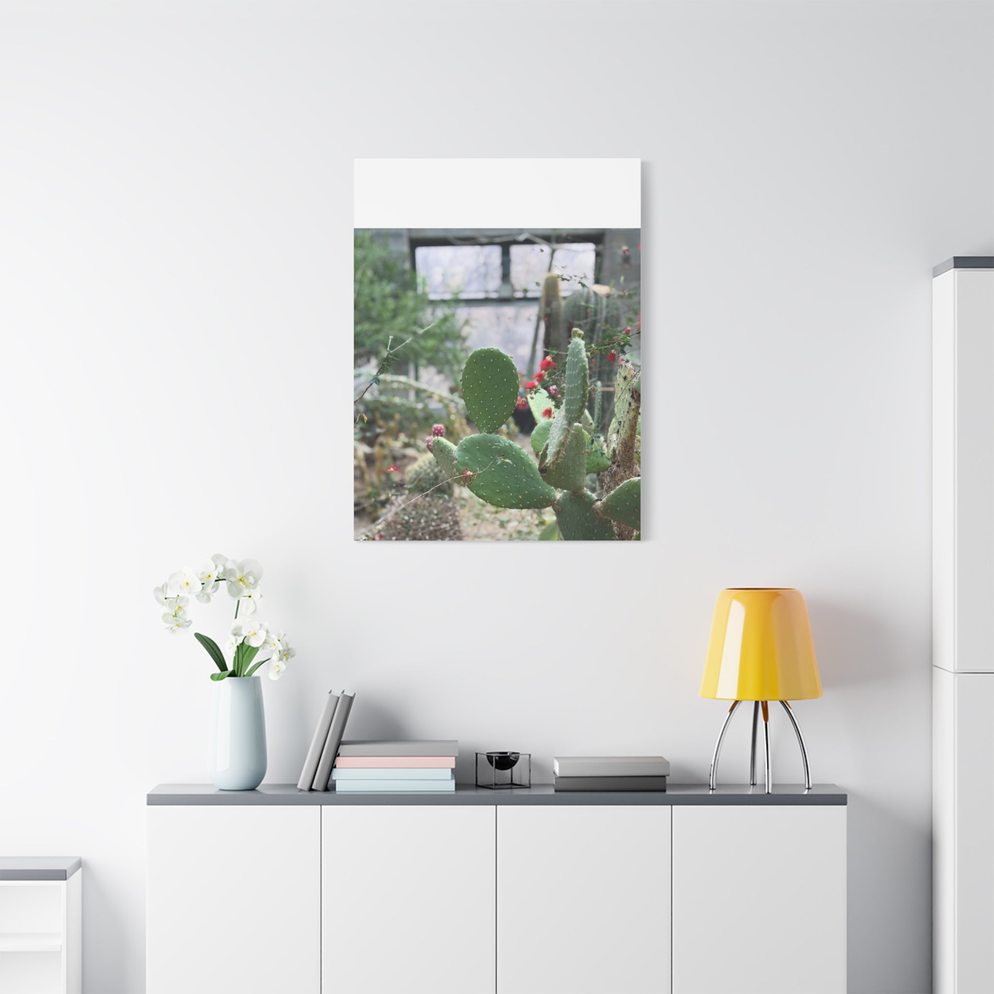 Cactus Matte Canvas Wall Art, Nature Decor, Southwestern Room Design, Green Plant Prints, Home and Office Wall Decor