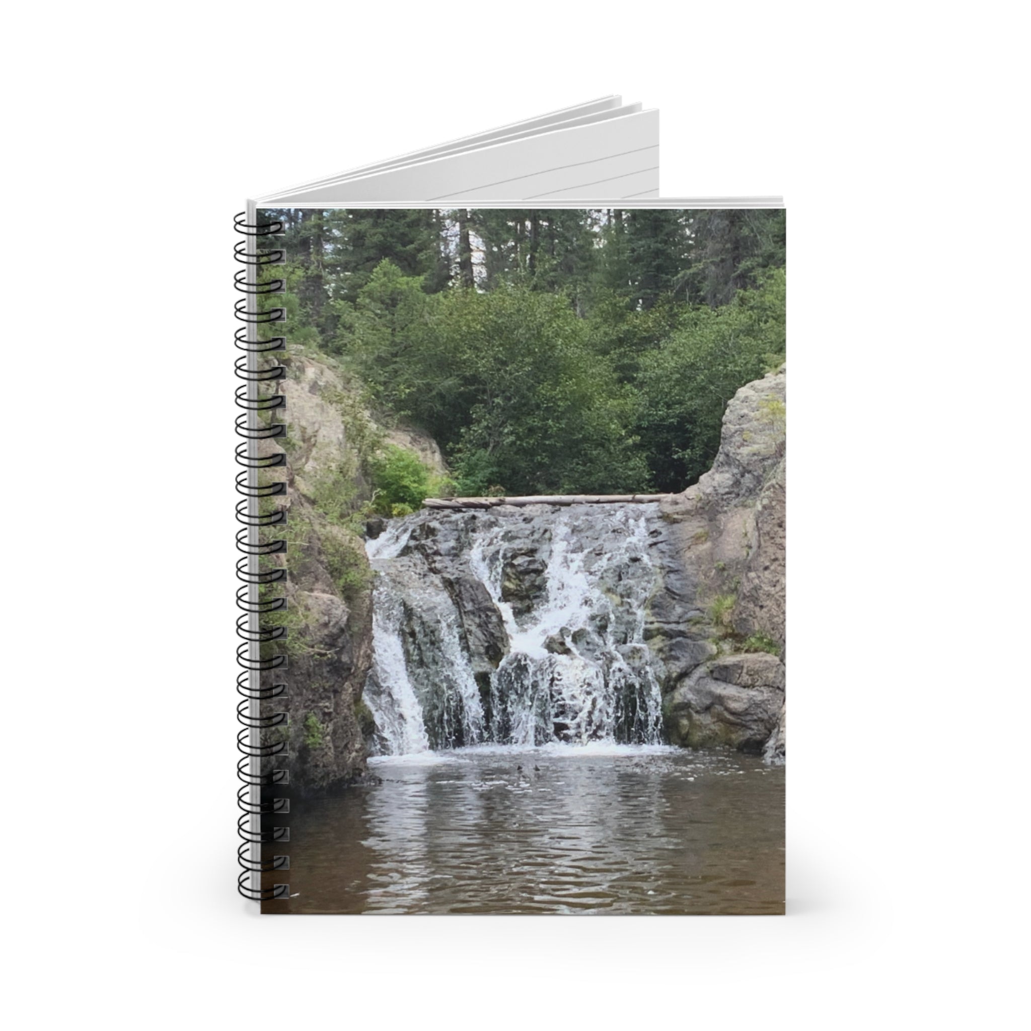 Nature-Inspired Spiral Notebook - Perfect for Journaling, Note-Taking, Gifts, Eco-Friendly, Waterfall Design