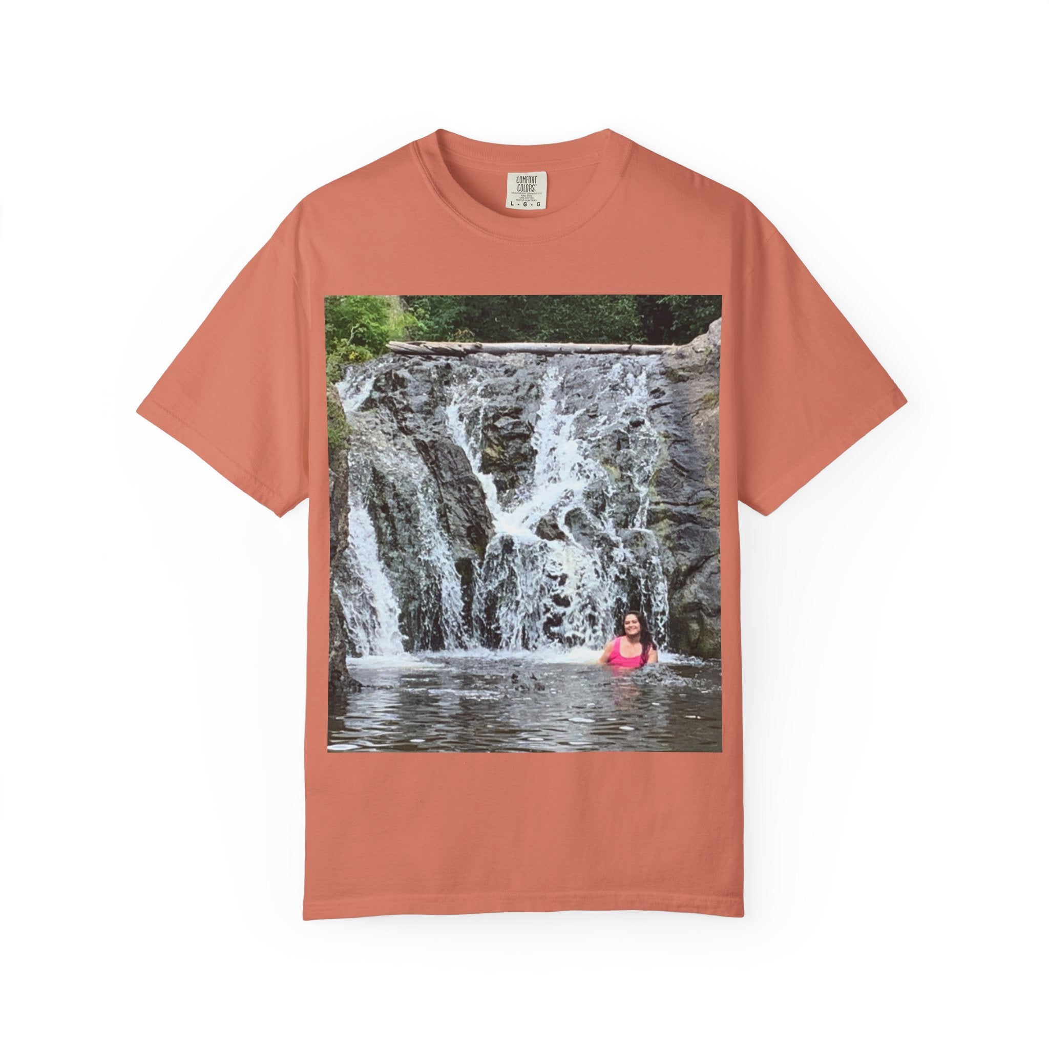 Nature-Inspired Unisex T-Shirt, Waterfall Tee, Outdoor Adventure Shirt, Casual Summer Top, Eco-Friendly Gift