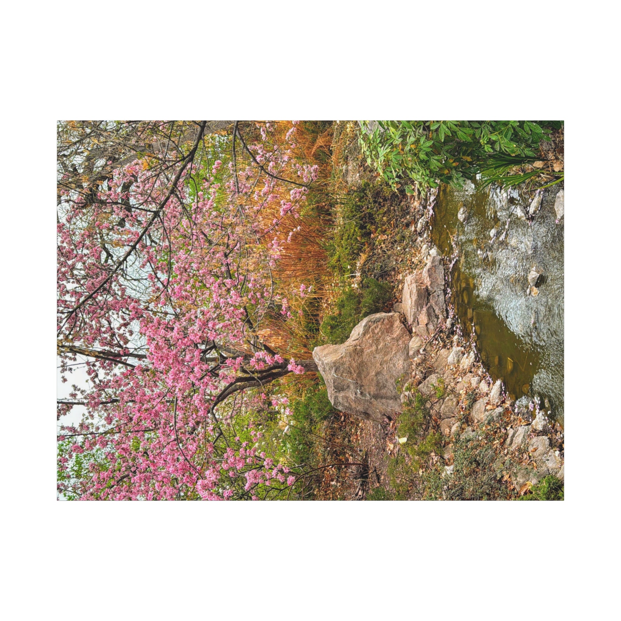 Blossoming Serenity Canvas Print, Floral Wall Art, Nature Decor, Home Aesthetic, Gift Idea for Garden Lovers, Spring Decor