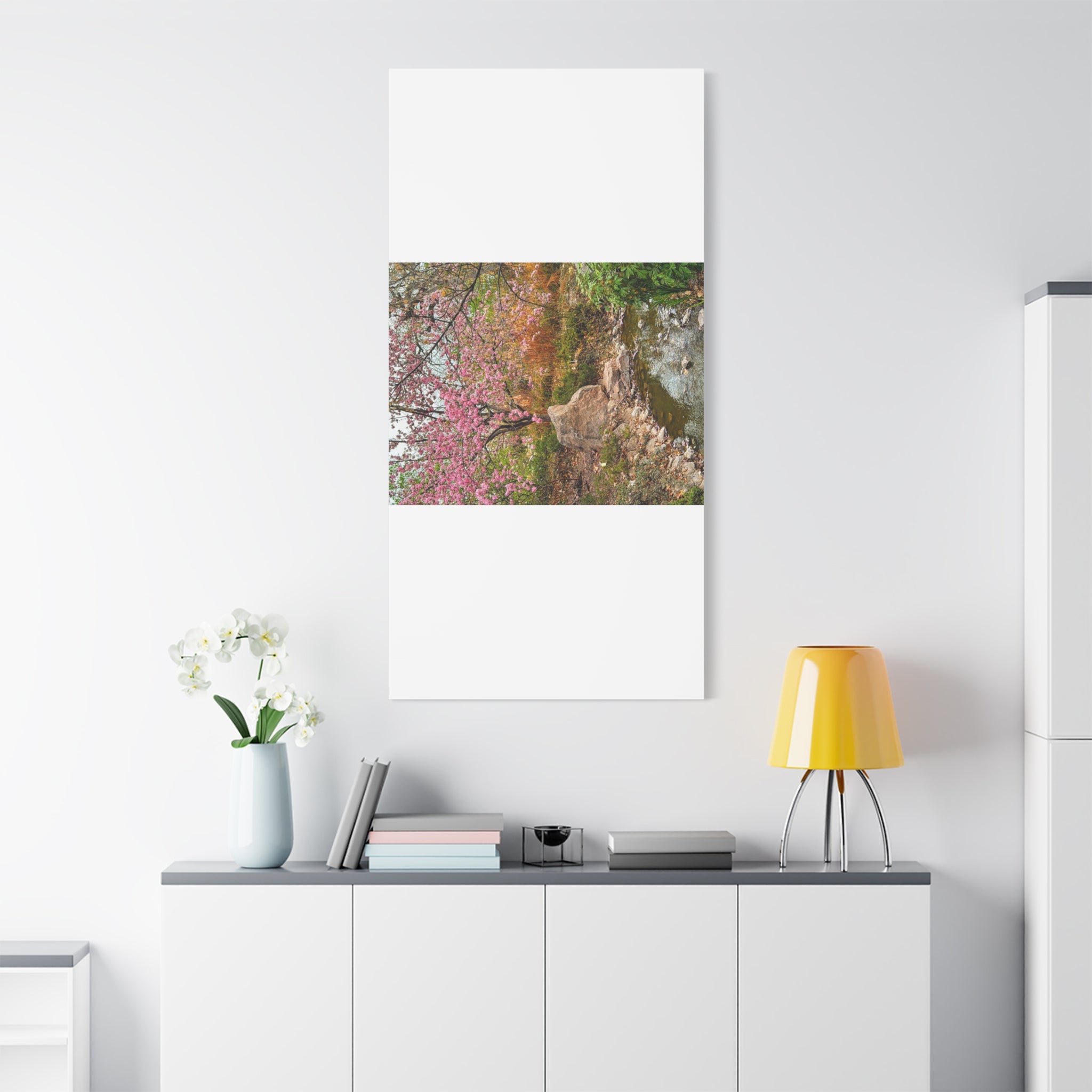 Blossoming Serenity Canvas Print, Floral Wall Art, Nature Decor, Home Aesthetic, Gift Idea for Garden Lovers, Spring Decor