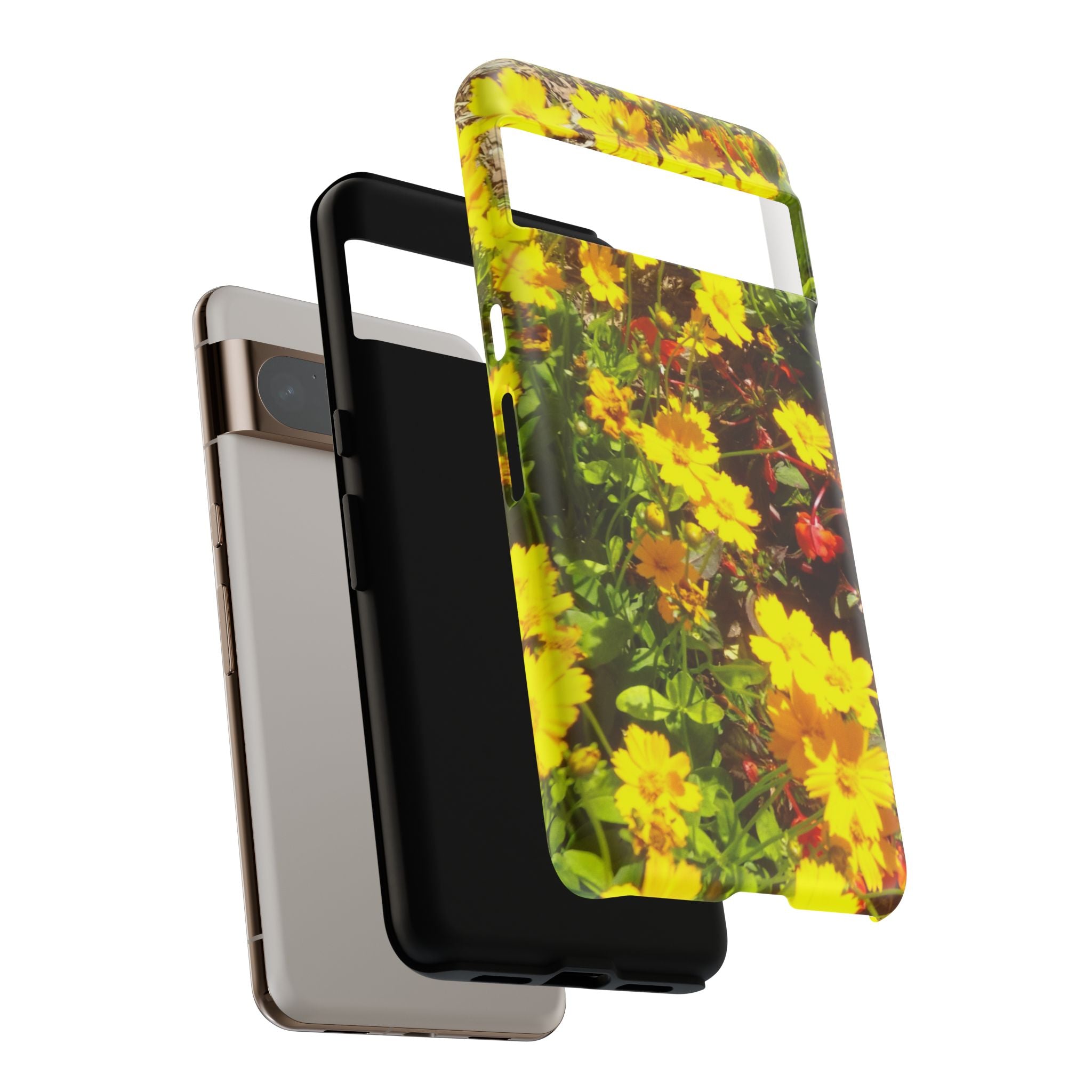 Floral Phone Case - Tough Cases with Vibrant Yellow Flowers, Protective Floral Cover, Spring Decor, Gift Idea for Nature Lovers, [...]
