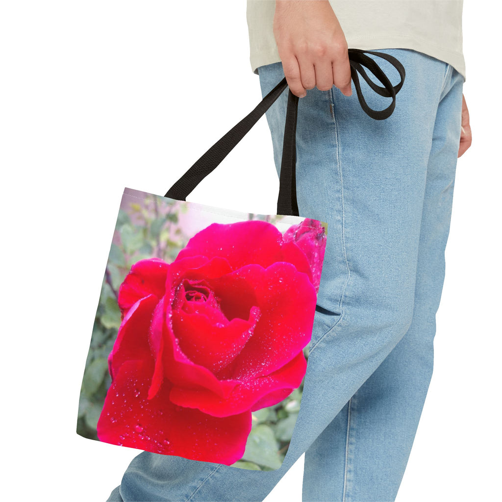 Vibrant Floral Tote Bag | Artistic Rose Design for Everyday Use, Eco-Friendly Shopping, Perfect Gift for Garden Lovers