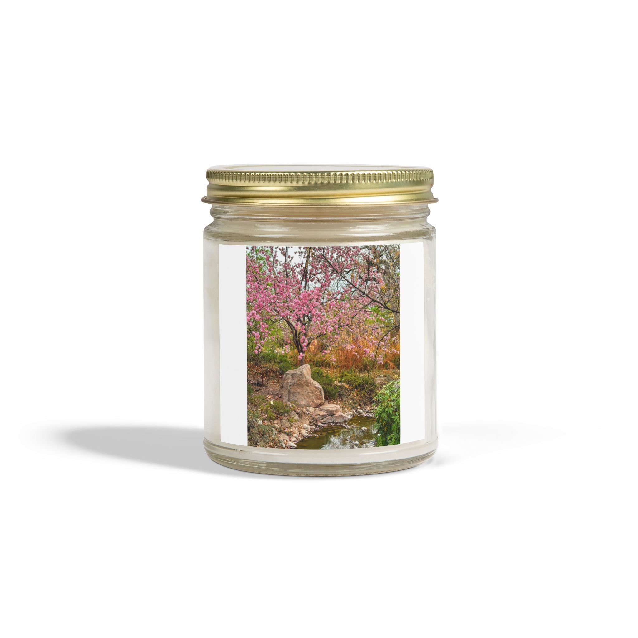 Spring Blossom Scented Candle - Aromatherapy Gift, Natural Coconut Apricot Wax, Home Décor, Relaxation, Self-Care