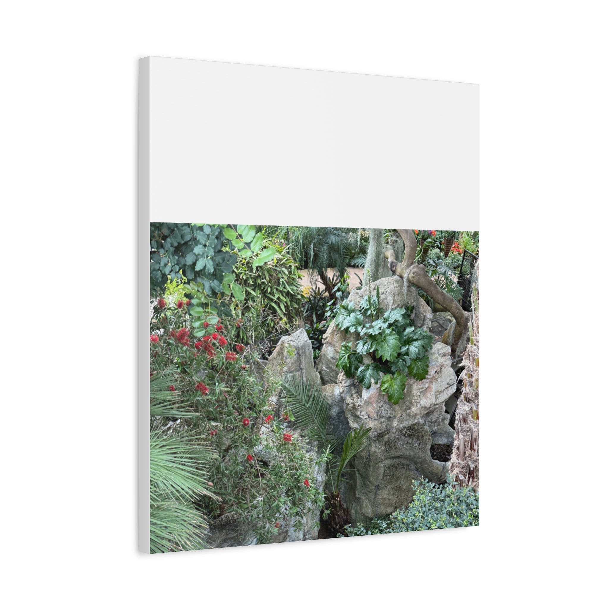 Garden Landscape Canvas Wall Art, Nature Decor, Home Decoration, Gift for Nature Lovers, Eco-Friendly Art, Botanical Wall Decor