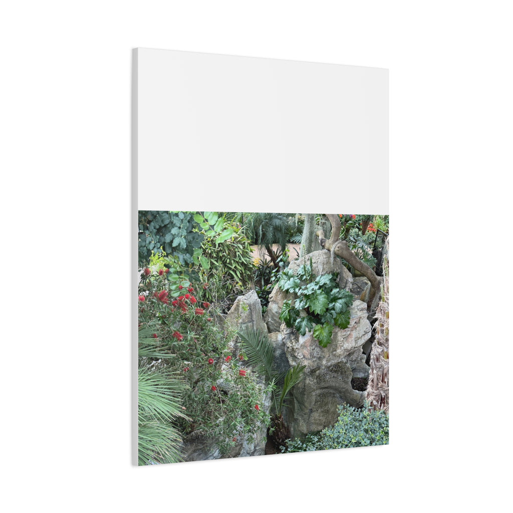 Garden Landscape Canvas Wall Art, Nature Decor, Home Decoration, Gift for Nature Lovers, Eco-Friendly Art, Botanical Wall Decor