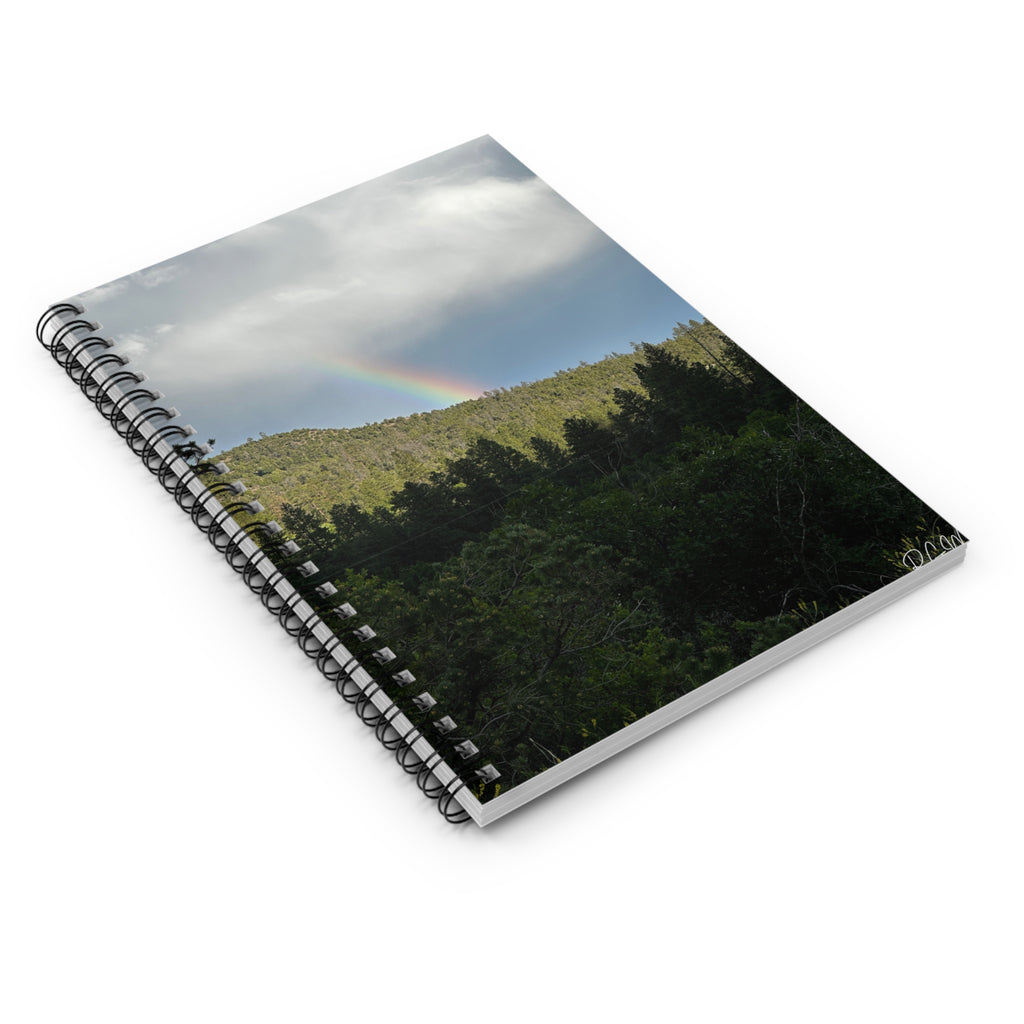Rainbow Landscape Spiral Notebook - Ruled Lines, Nature Journal, Gift for Writers, Hiking Log, School Supplies, Eco-Friendly Stationery