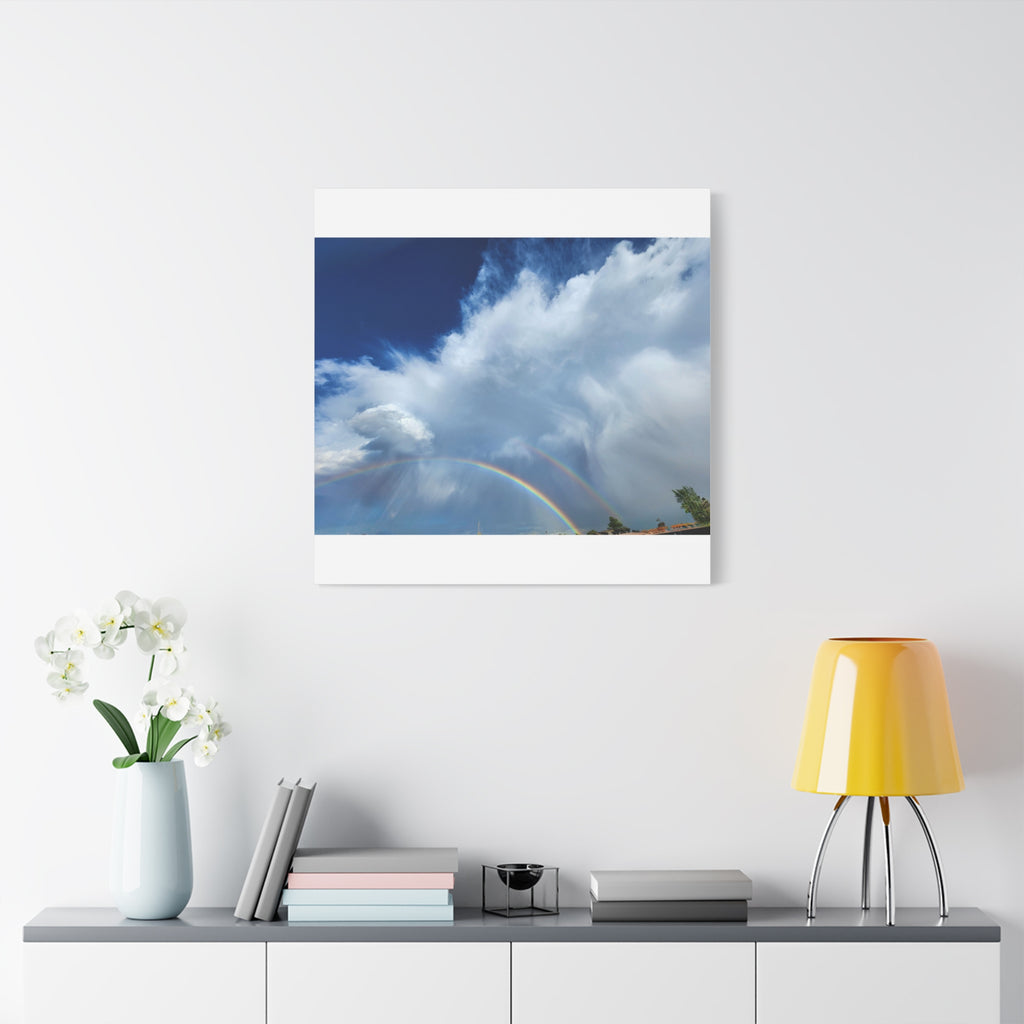 Rainbow Cloud Art Canvas Print, Stretched Wall Decor, Home/Office Art, Gift for Nature Lovers, Gallery Wall Accent