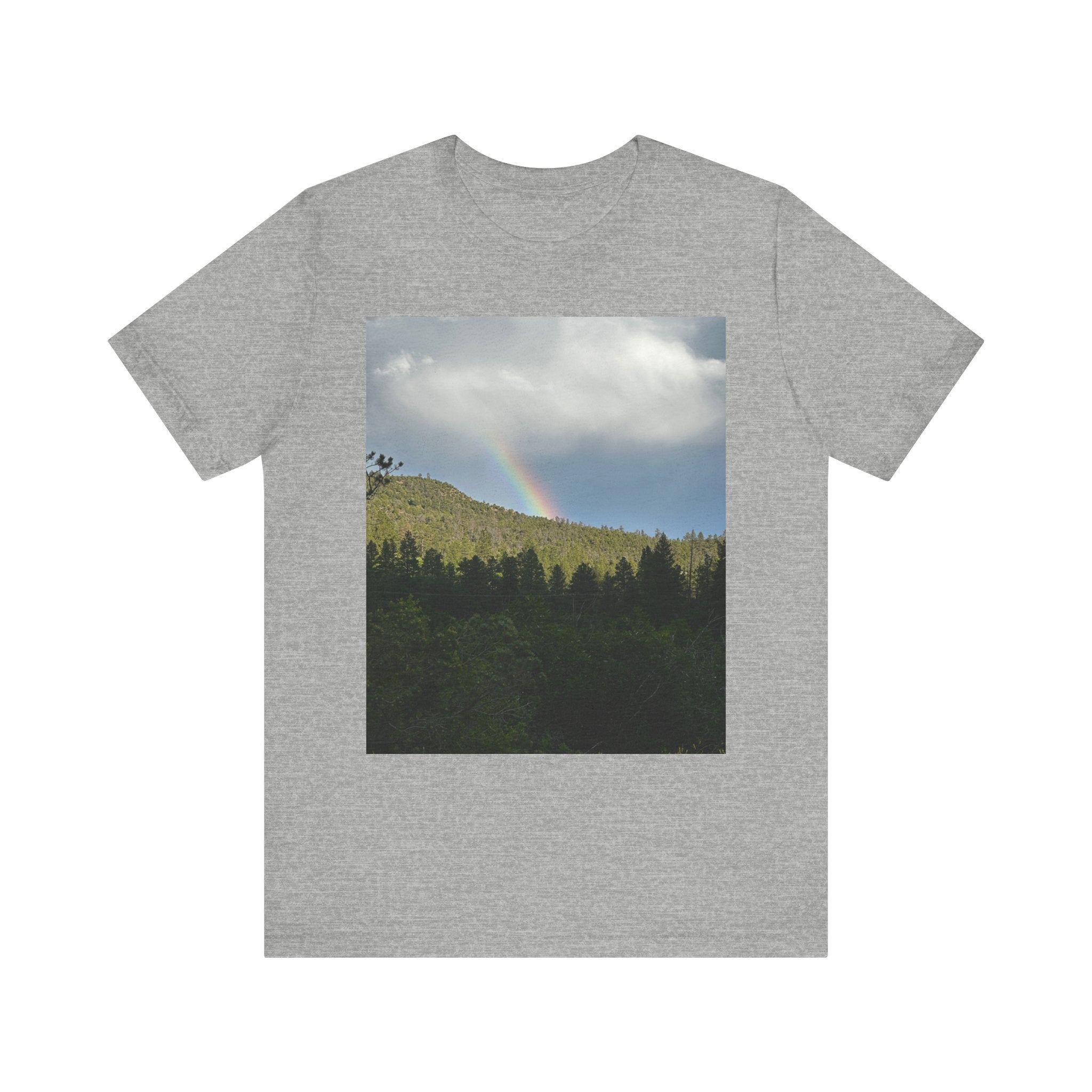 Rainbow Mountain Unisex Tee | Nature Lover Gift, Outdoor Adventure Wear, Cozy Casual Style, Cool Nature Shirt, Summer Tee