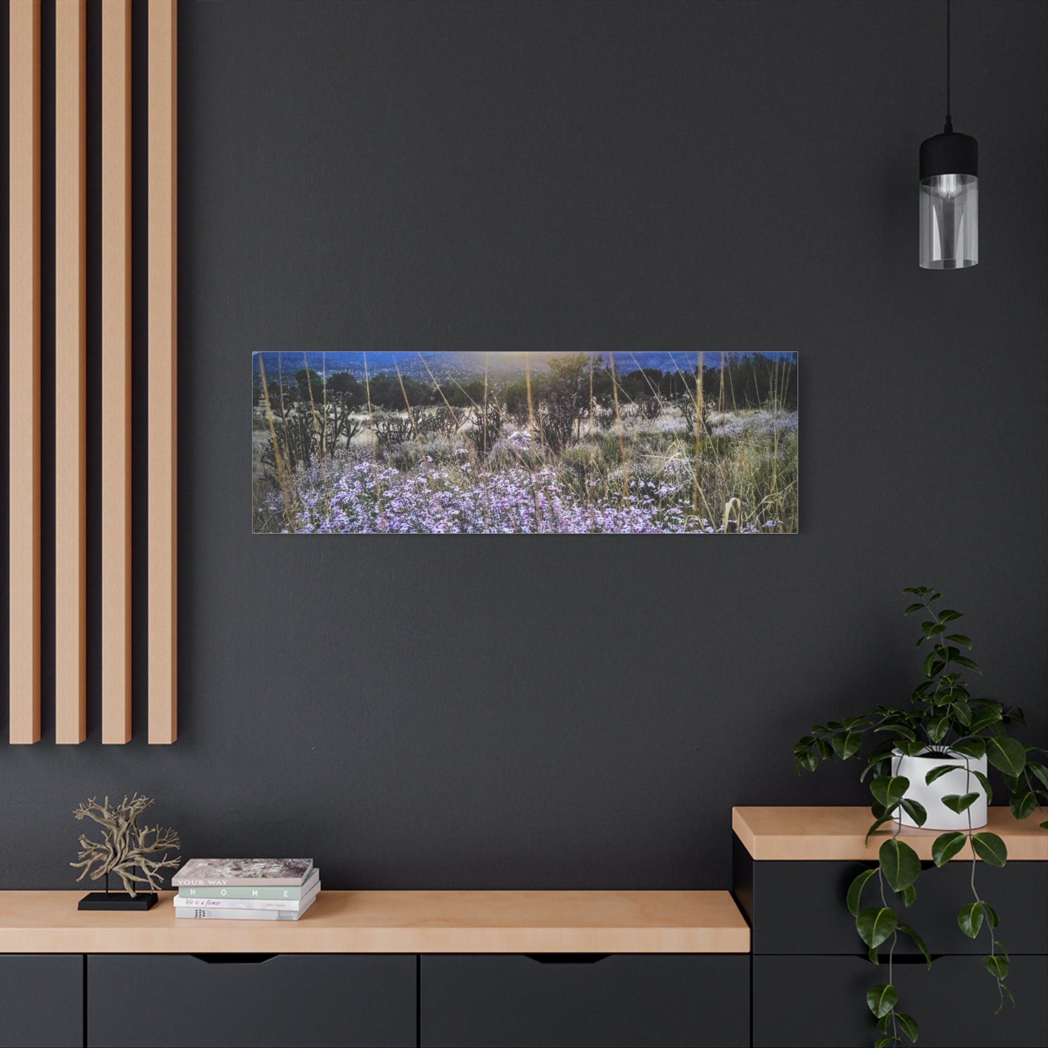 Framed Botanical Wall Art, Floral Canvas Print, Nature Decor, Home Interior Art, Gift for Garden Lovers, Beautiful Flower Landscape