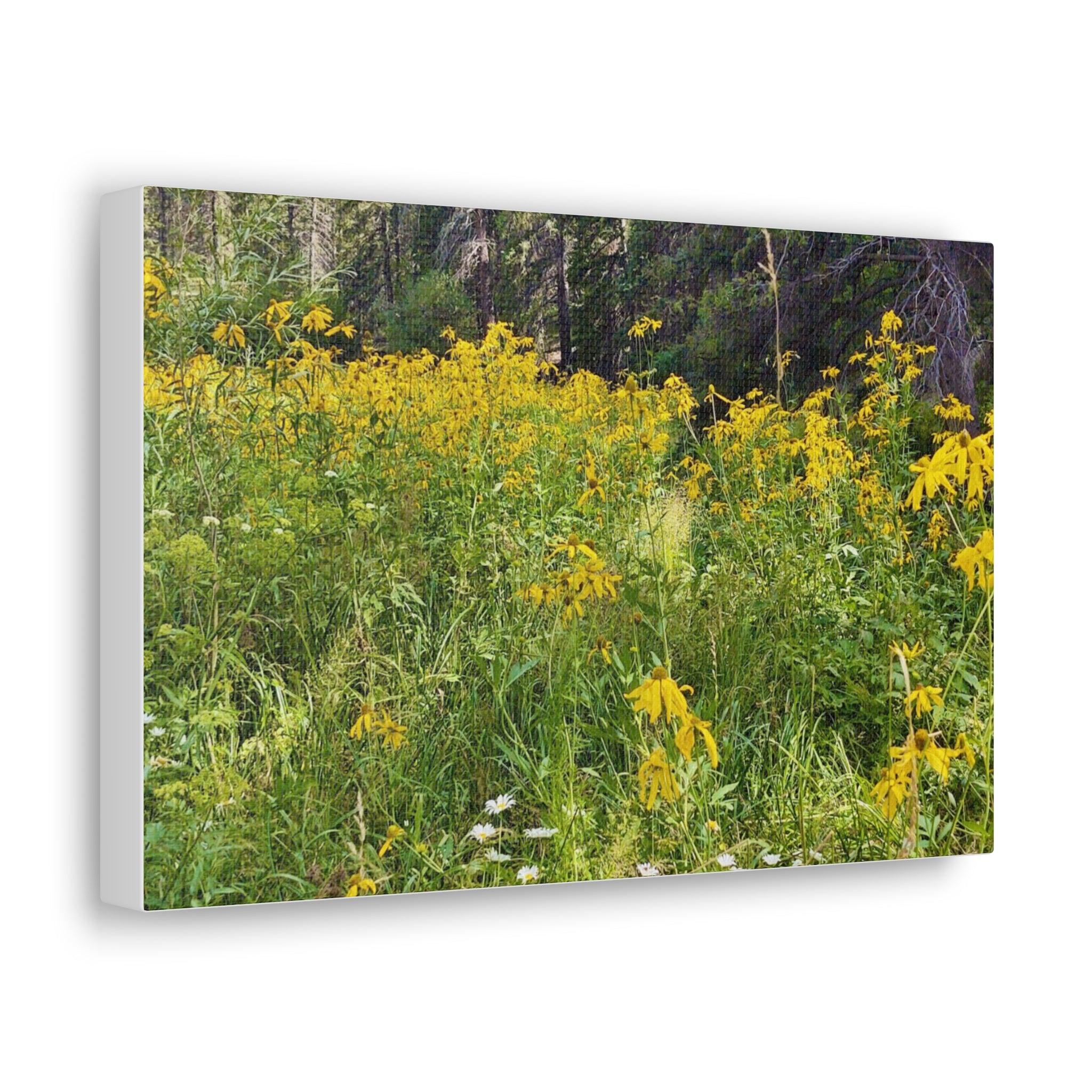 Nature-Inspired Wall Art Print, Classic Canvas Landscape, Floral Forest Decor, Home Wall Decoration, Gift for Nature Lovers