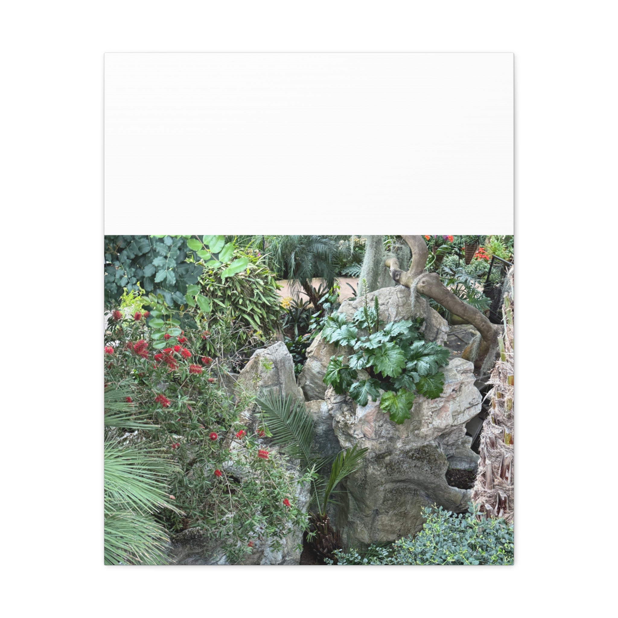 Garden Landscape Canvas Wall Art, Nature Decor, Home Decoration, Gift for Nature Lovers, Eco-Friendly Art, Botanical Wall Decor