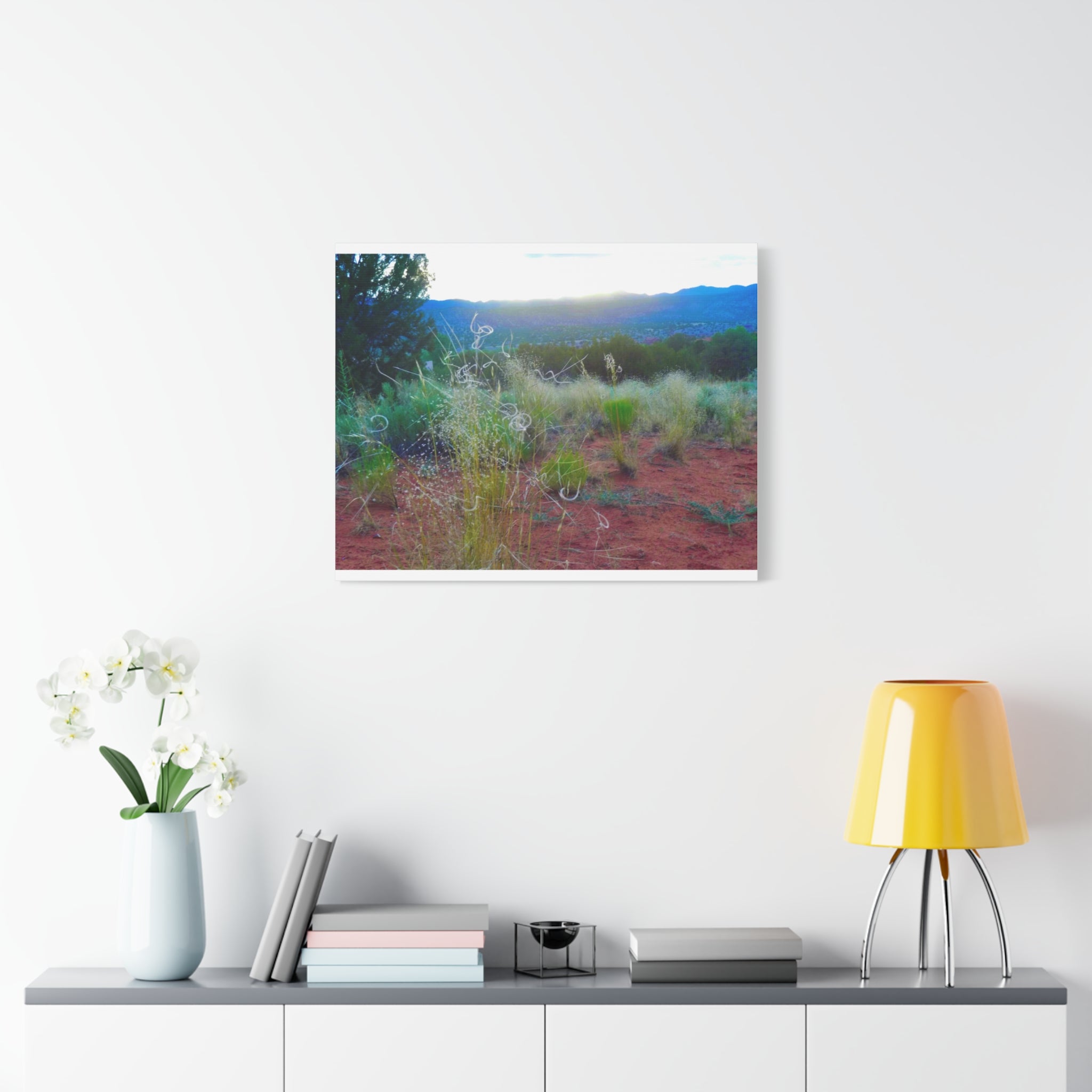 Stretched Canvas Art Print, Nature Wall Decor, Boho Home Decor, Rustic Landscape Art, Gift for Nature Lovers