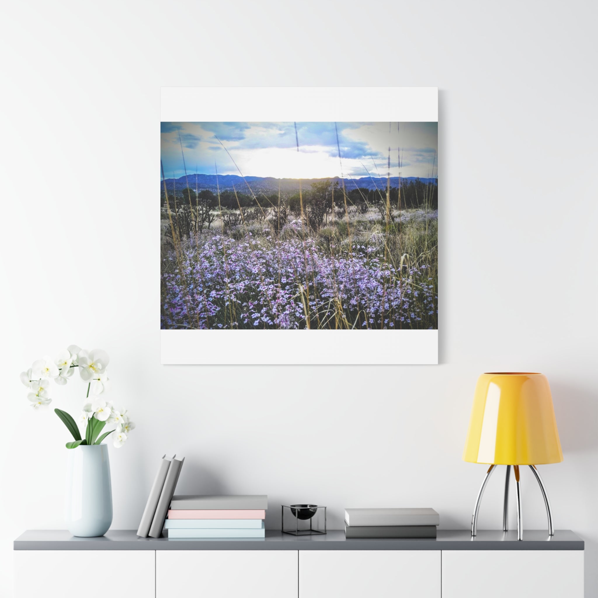 Framed Botanical Wall Art, Floral Canvas Print, Nature Decor, Home Interior Art, Gift for Garden Lovers, Beautiful Flower Landscape