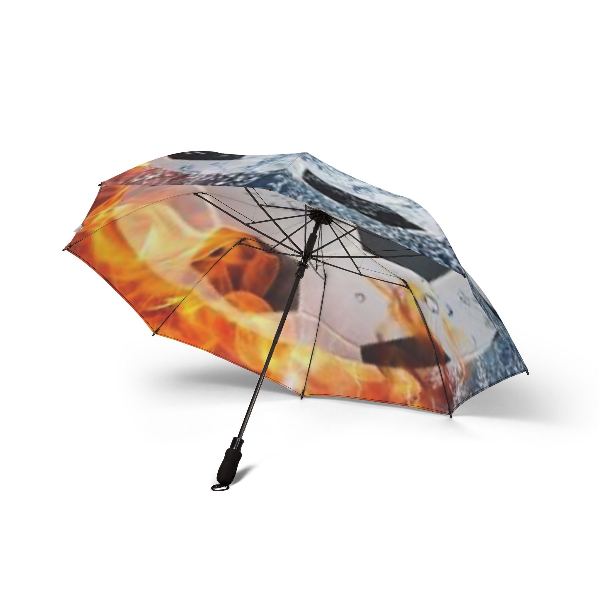 Soccer-Inspired Foldable Umbrella - Sports Fan Gift, Weather Essentials, Rain Gear, Outdoor Activities, Unique Design