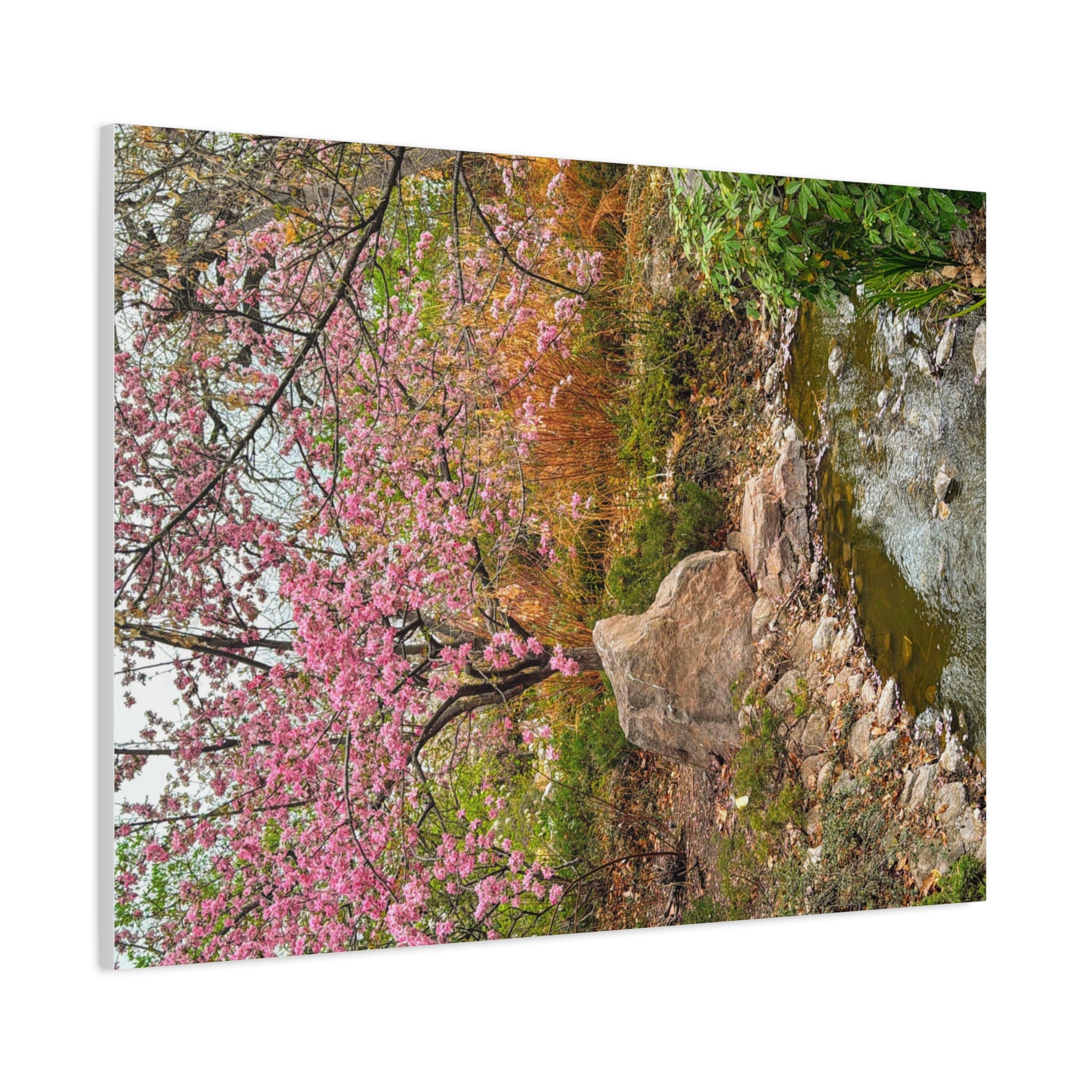 Blossoming Serenity Canvas Print, Floral Wall Art, Nature Decor, Home Aesthetic, Gift Idea for Garden Lovers, Spring Decor