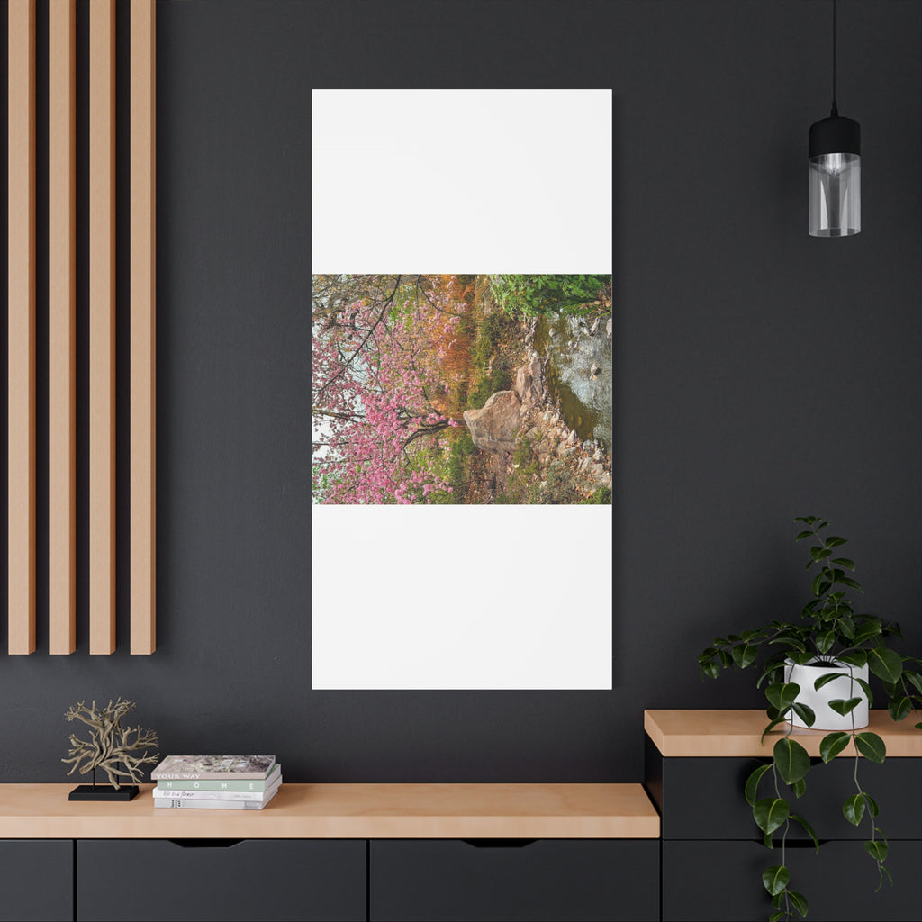 Blossoming Serenity Canvas Print, Floral Wall Art, Nature Decor, Home Aesthetic, Gift Idea for Garden Lovers, Spring Decor