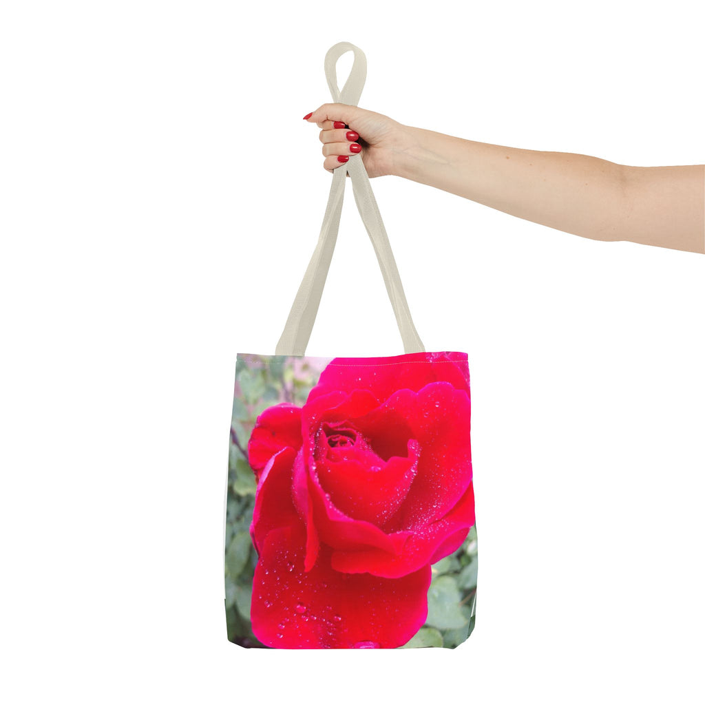 Vibrant Floral Tote Bag - Eco-Friendly Canvas, Perfect for Shopping, Beach Days, or Gift Giving - Rose Design