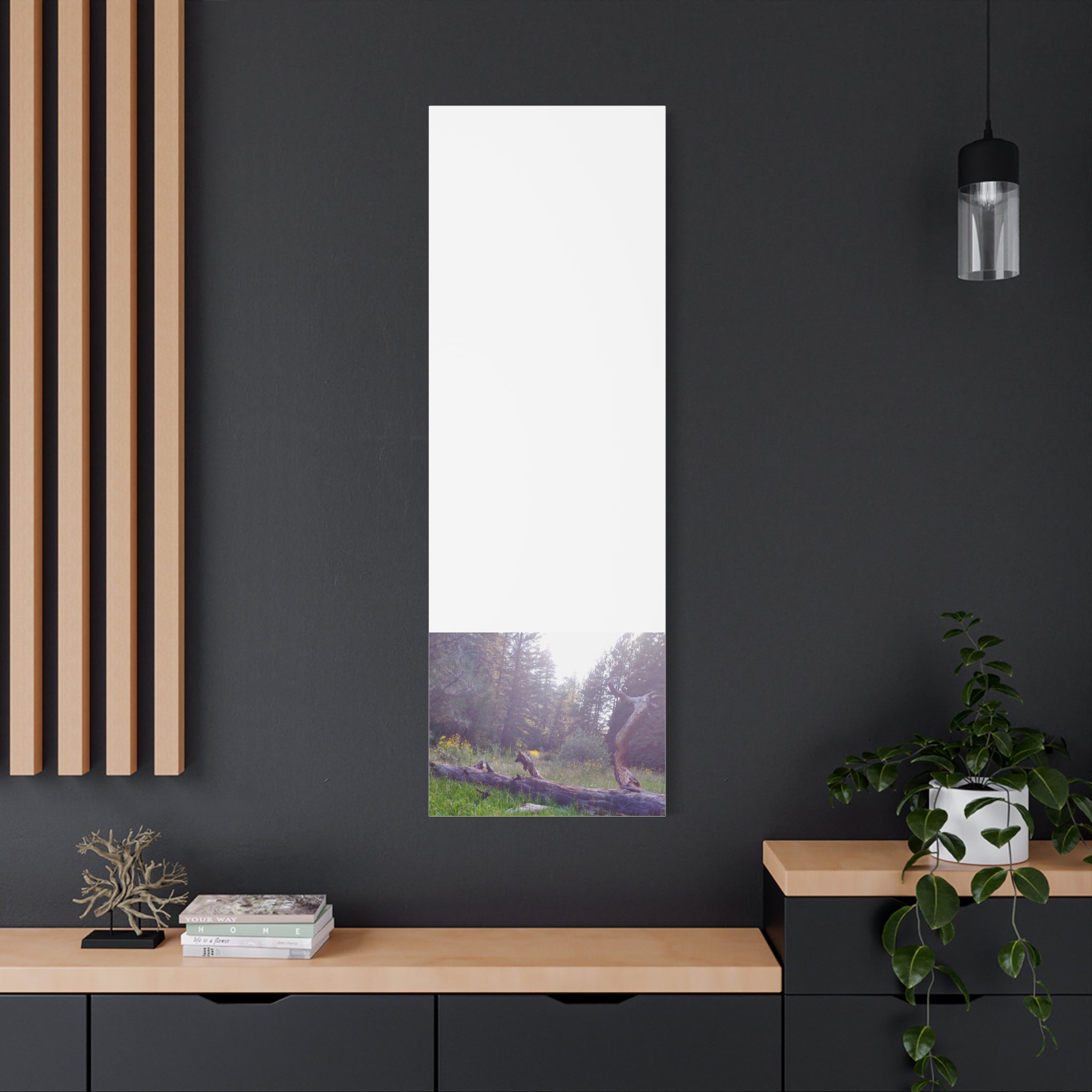 Matte Canvas Wall Art - Serene Nature Scene, Perfect for Home Decor, Gift for Nature Lovers, Office Wall Decoration, Rustic Art Print