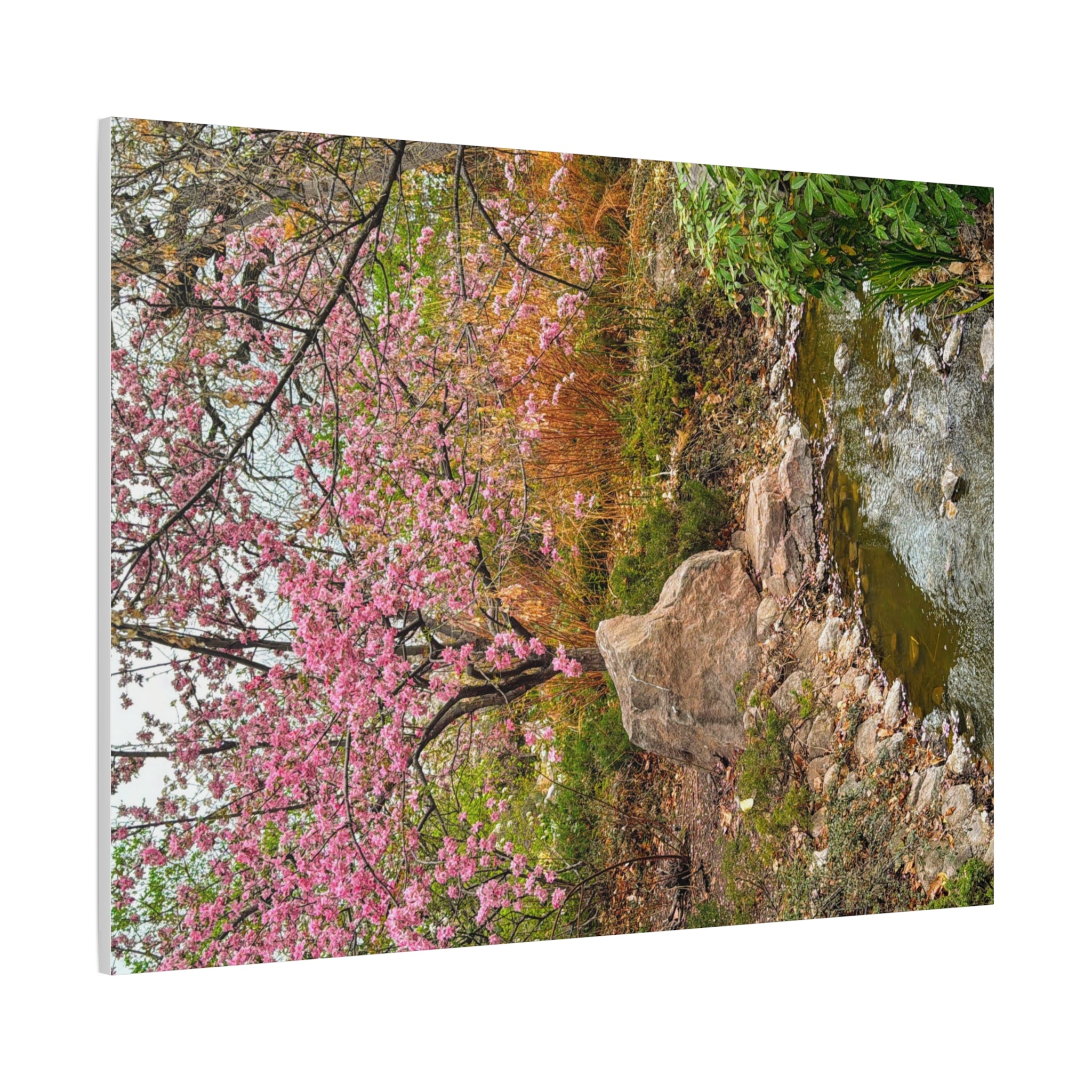 Blossoming Serenity Canvas Print, Floral Wall Art, Nature Decor, Home Aesthetic, Gift Idea for Garden Lovers, Spring Decor