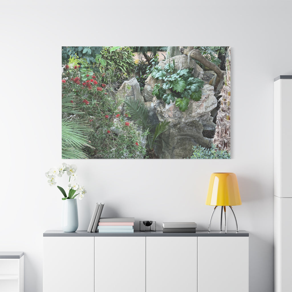 Garden Landscape Canvas Wall Art, Nature Decor, Home Decoration, Gift for Nature Lovers, Eco-Friendly Art, Botanical Wall Decor