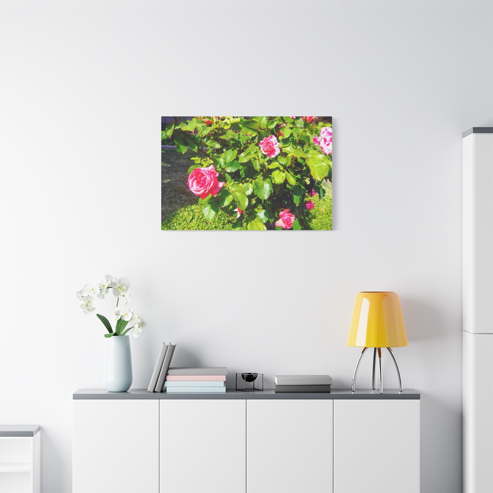 Floral Canvas Wall Art, Pink Rose Decor, Home Gallery Piece, Flower Photography, Garden Wall Decor, Floral Print
