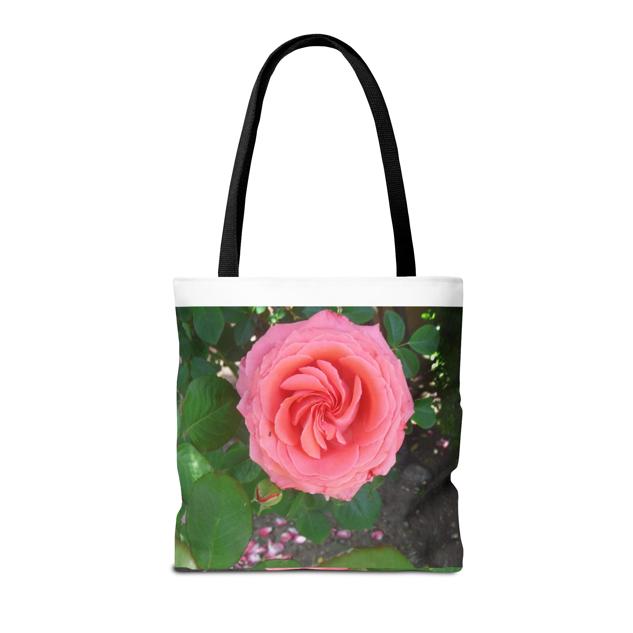 Floral Rose Tote Bag, Stylish Shopping Bag, Eco-Friendly Tote, Gift for Her, Summer Outing Accessory
