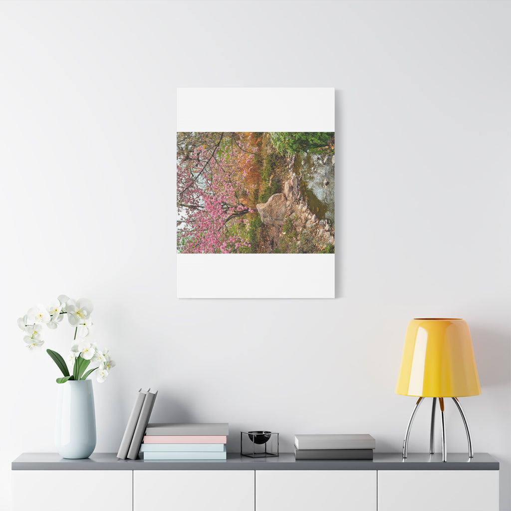 Blossoming Serenity Canvas Print, Floral Wall Art, Nature Decor, Home Aesthetic, Gift Idea for Garden Lovers, Spring Decor