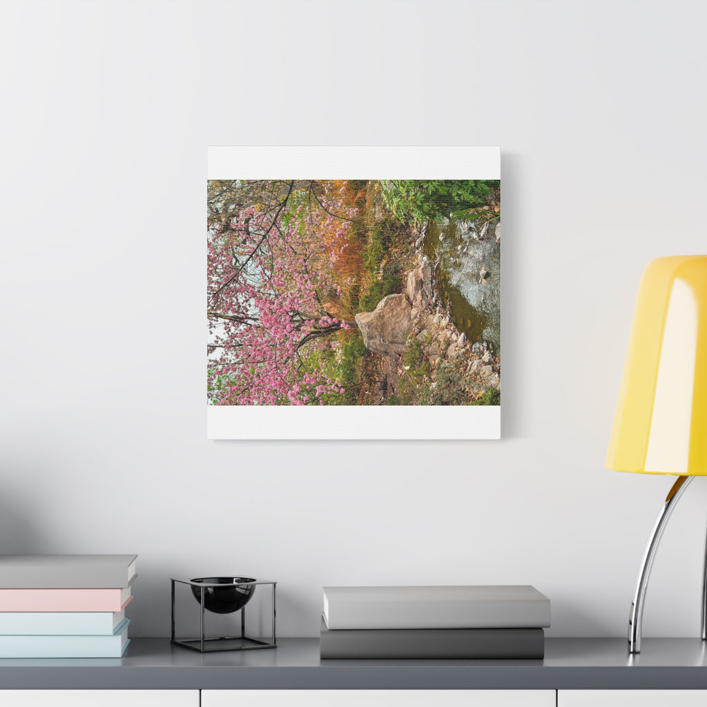 Blossoming Serenity Canvas Print, Floral Wall Art, Nature Decor, Home Aesthetic, Gift Idea for Garden Lovers, Spring Decor