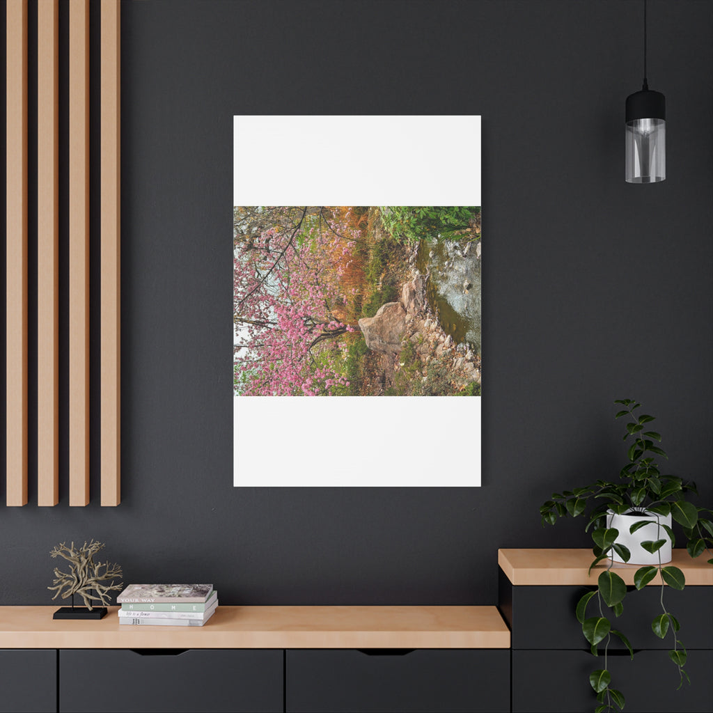 Blossoming Serenity Canvas Print, Floral Wall Art, Nature Decor, Home Aesthetic, Gift Idea for Garden Lovers, Spring Decor