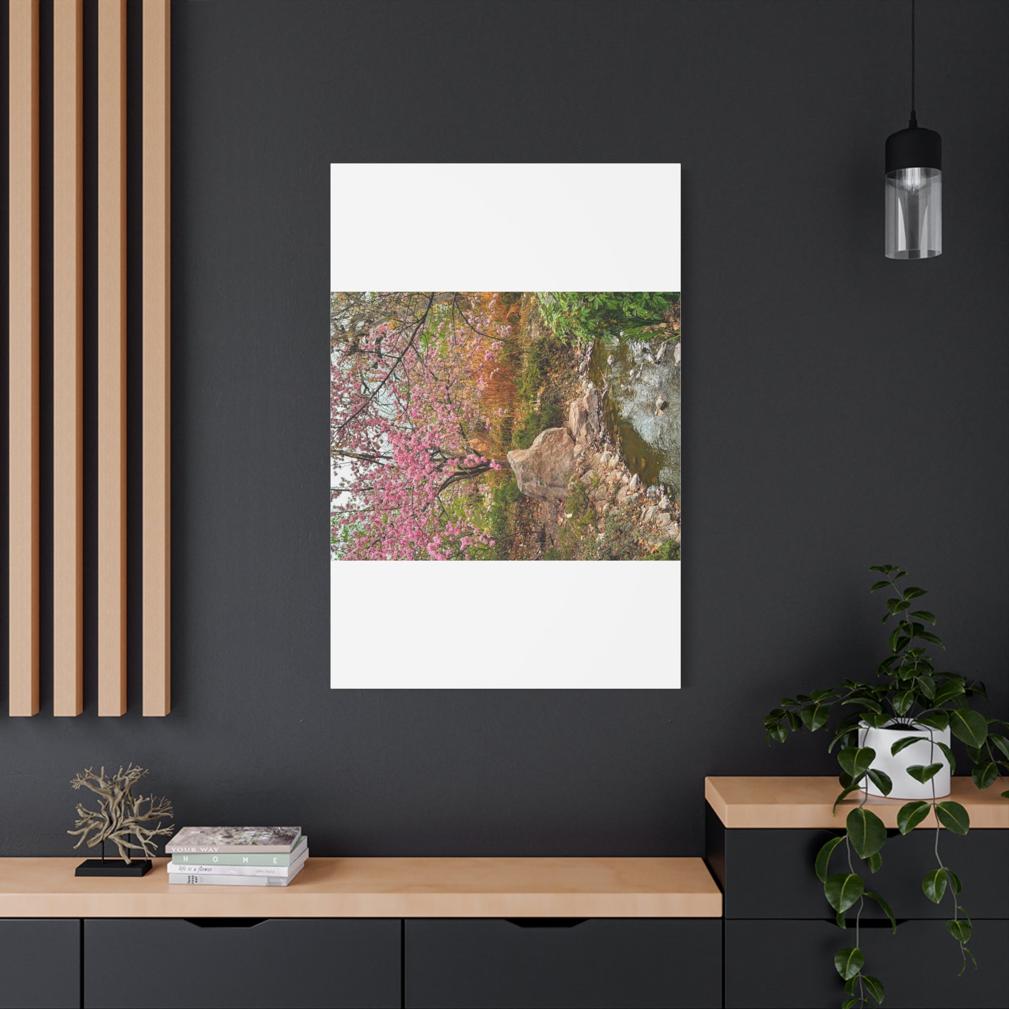 Blossoming Serenity Canvas Print, Floral Wall Art, Nature Decor, Home Aesthetic, Gift Idea for Garden Lovers, Spring Decor