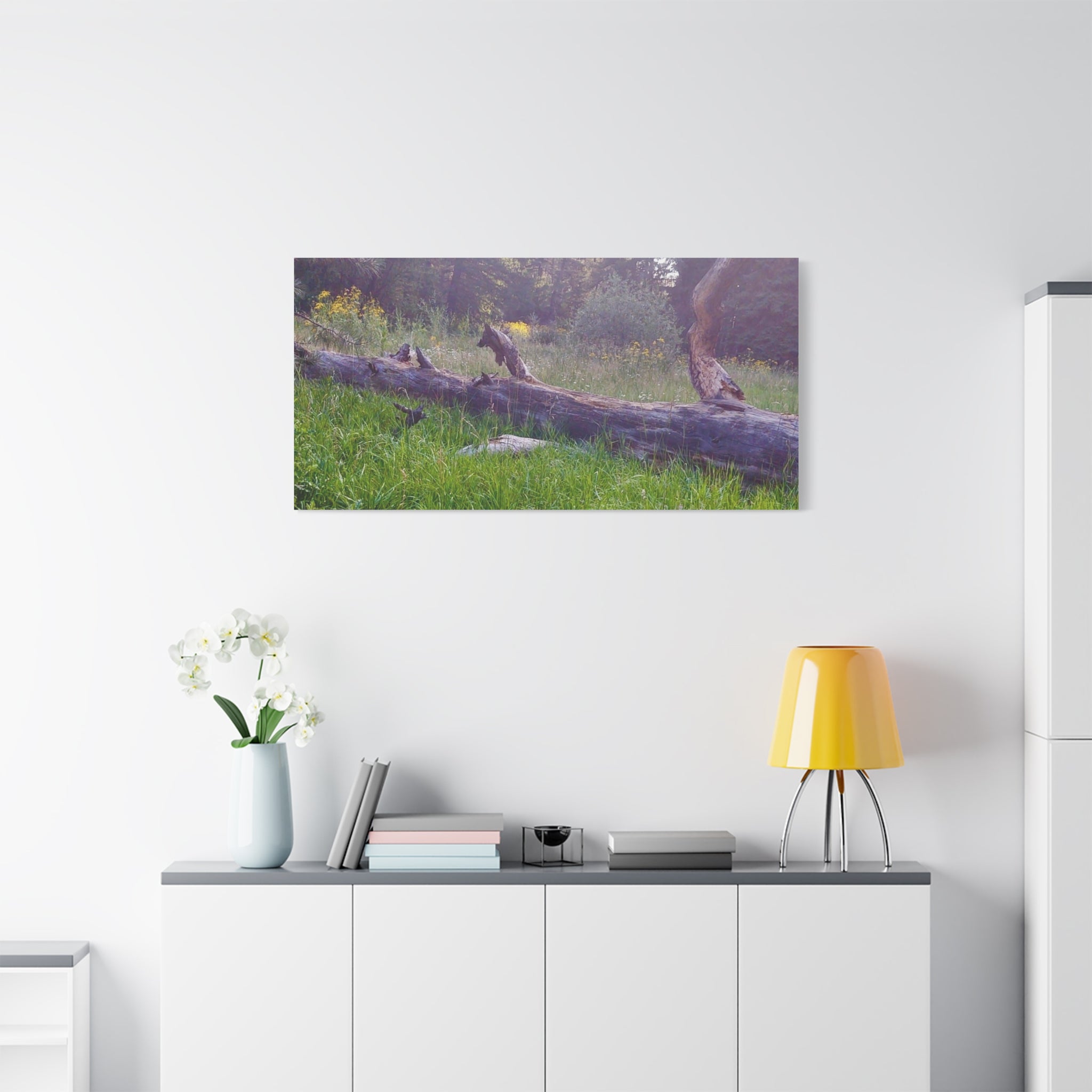 Matte Canvas Wall Art - Serene Nature Scene, Perfect for Home Decor, Gift for Nature Lovers, Office Wall Decoration, Rustic Art Print