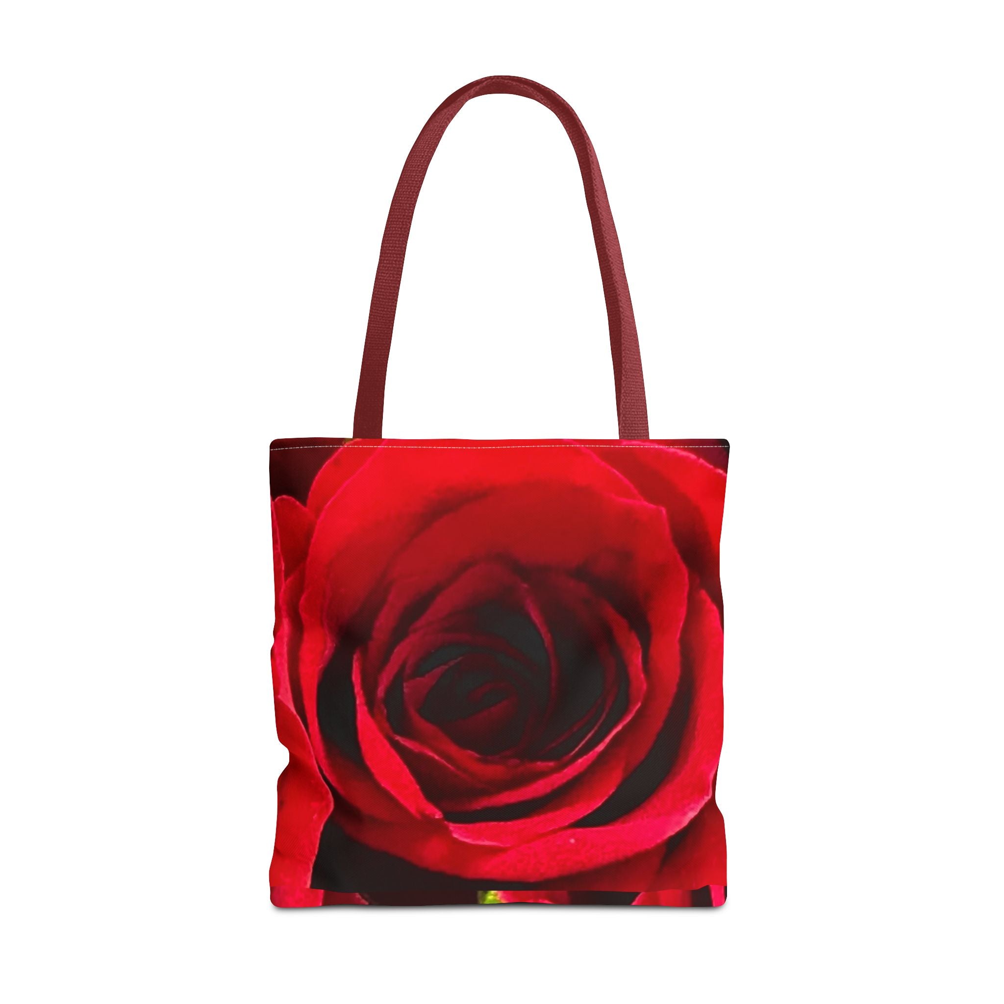 Romantic Floral Tote Bag, Stylish Grocery Bag, Perfect Gift for Mothers Day, Beach Tote, Everyday Use, AOP Red Rose Design