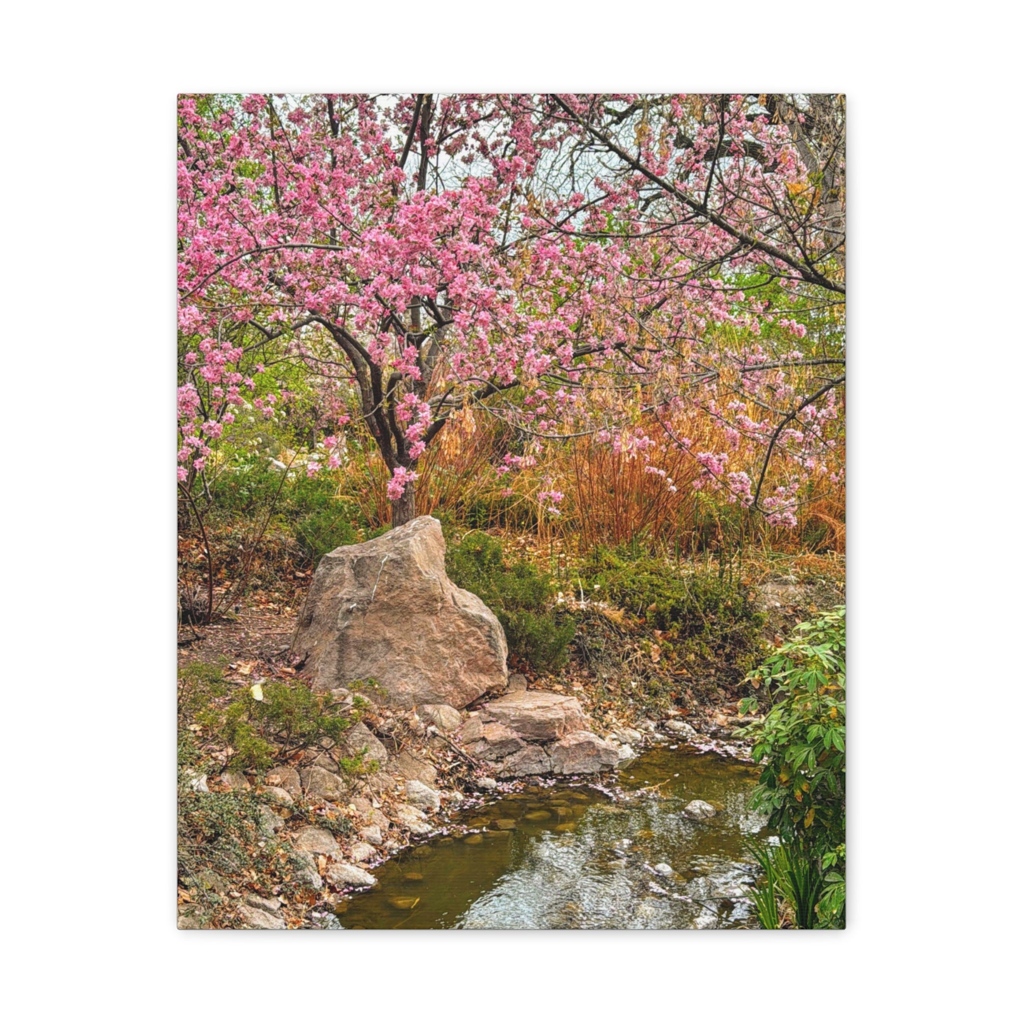 Canvas Wall Art, Floral Landscape Print, Home Decor, Gift for Nature Lovers, Spring Decor, Wall Art for Living Room