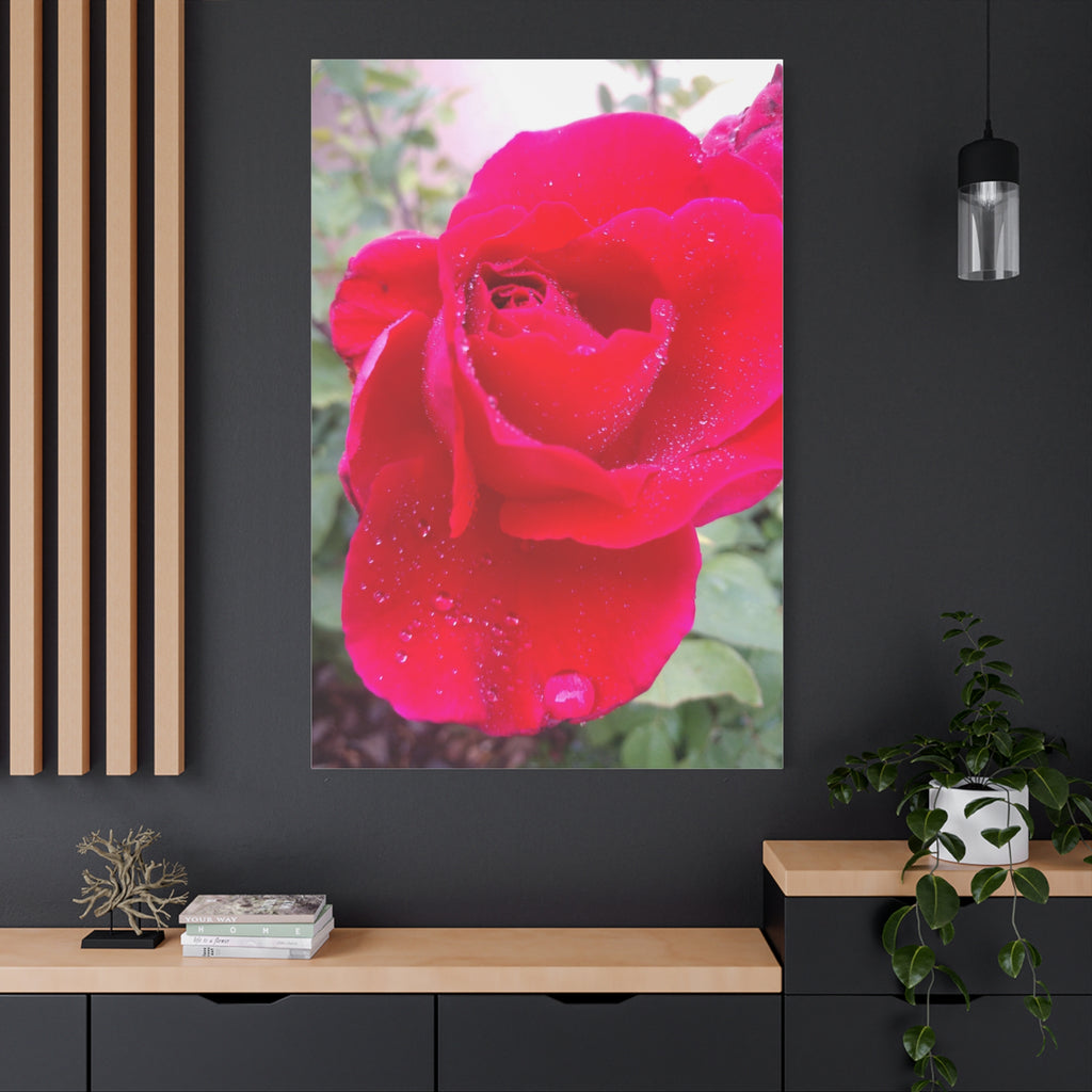 Stunning Floral Canvas Print, Home Decor, Wall Art, Gift for Flower Lovers, Red Rose Art, Mother's Day Gift