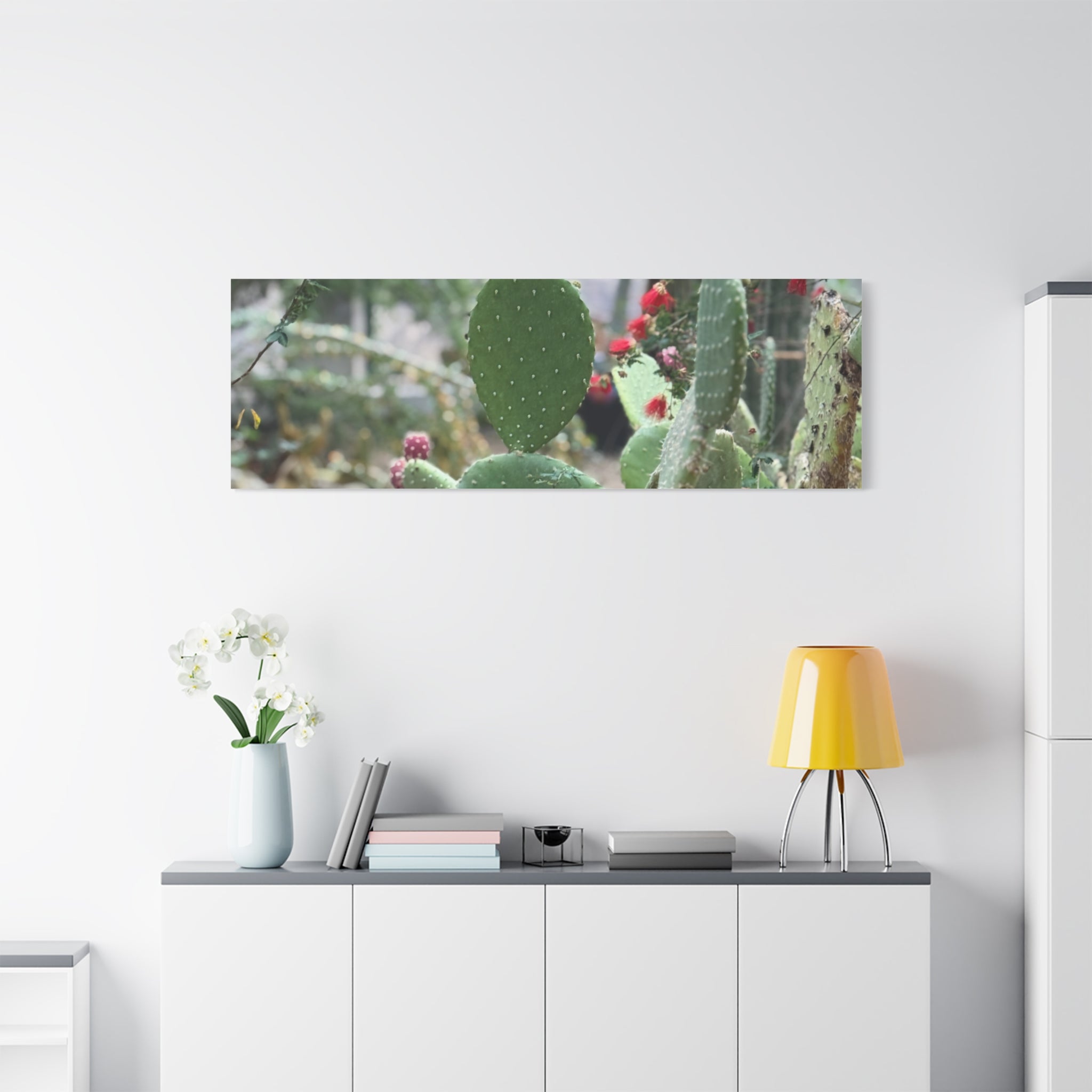 Cactus Matte Canvas Wall Art, Nature Decor, Southwestern Room Design, Green Plant Prints, Home and Office Wall Decor