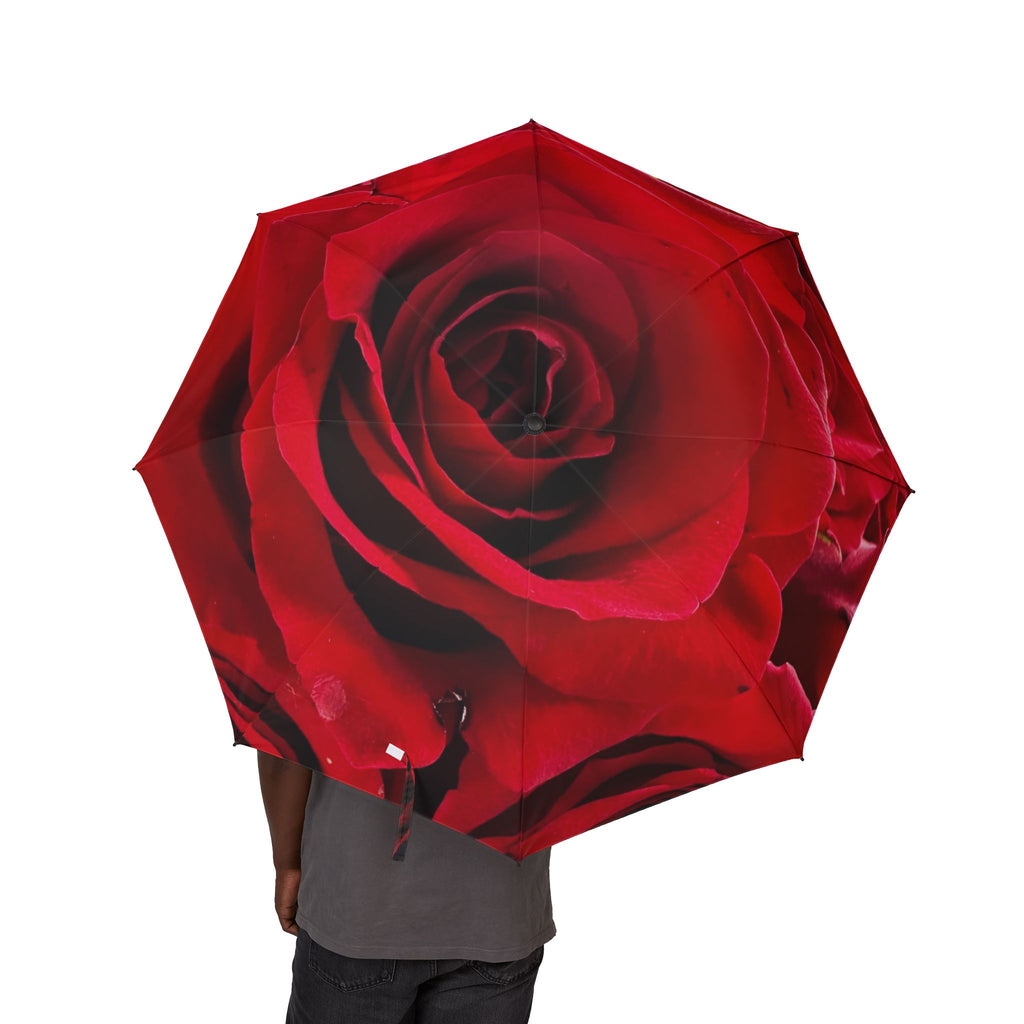 Rose Print Semi-Automatic Umbrella | Stylish Floral Rain Protection | Perfect Gift for Her, Garden Lovers, and Special Occasions