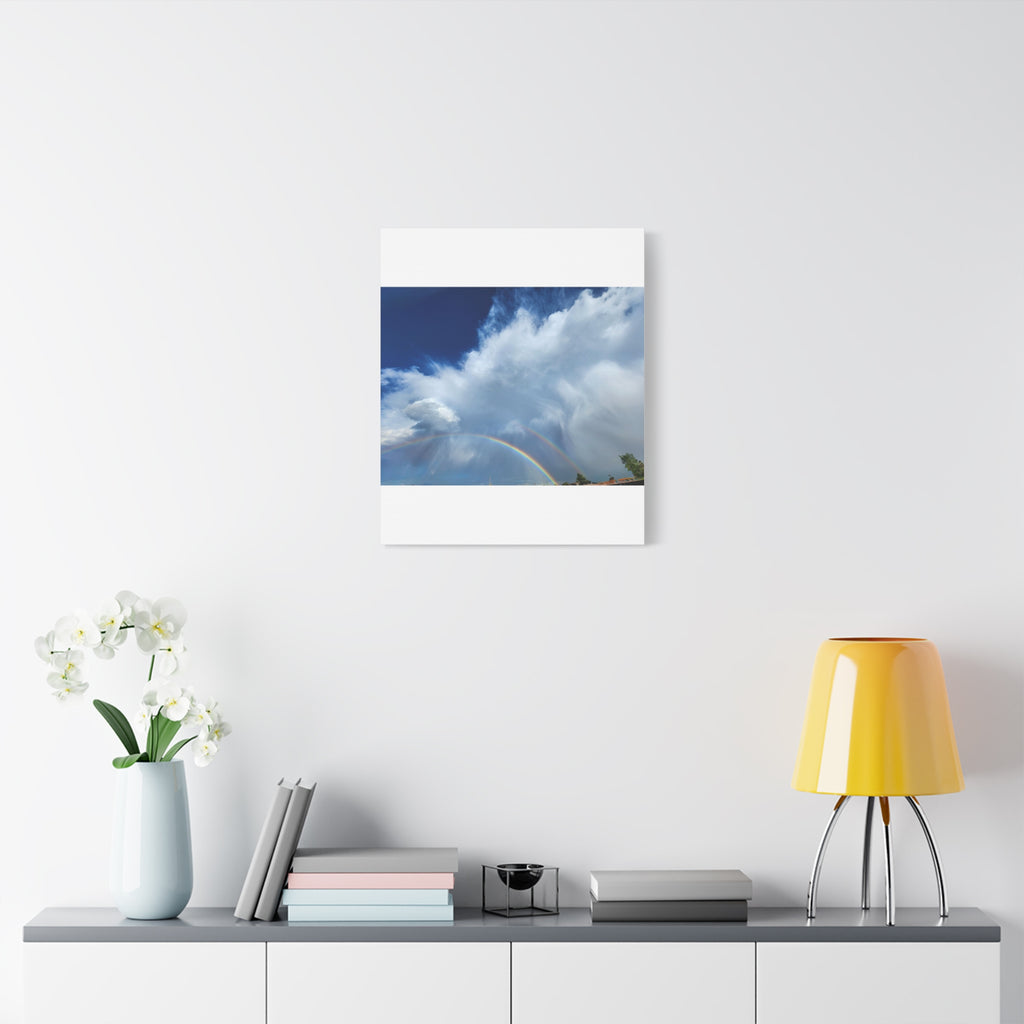Rainbow Cloud Art Canvas Print, Stretched Wall Decor, Home/Office Art, Gift for Nature Lovers, Gallery Wall Accent