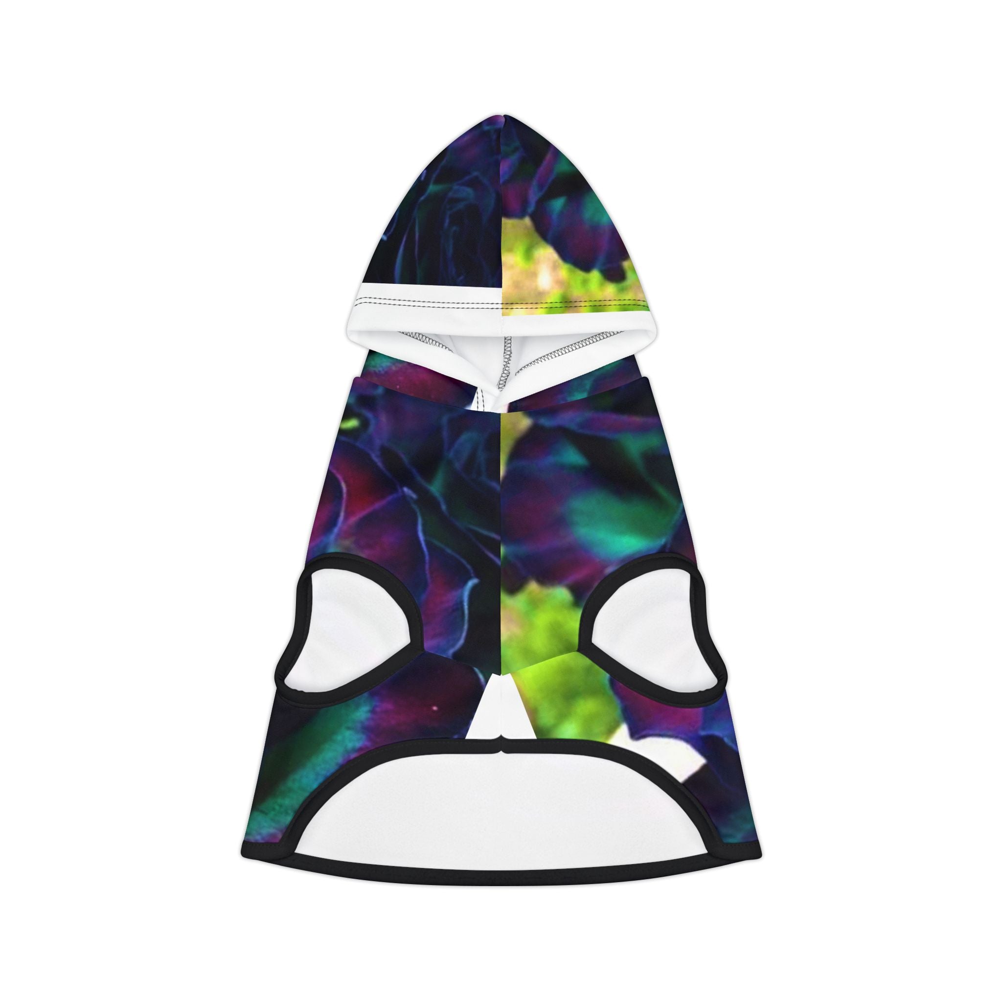 Vibrant Floral Pet Hoodie, Dog Sweater, Cute Pet Apparel, Stylish Puppy Outfit, Cozy Cat Clothes, Flower Design Hoodie