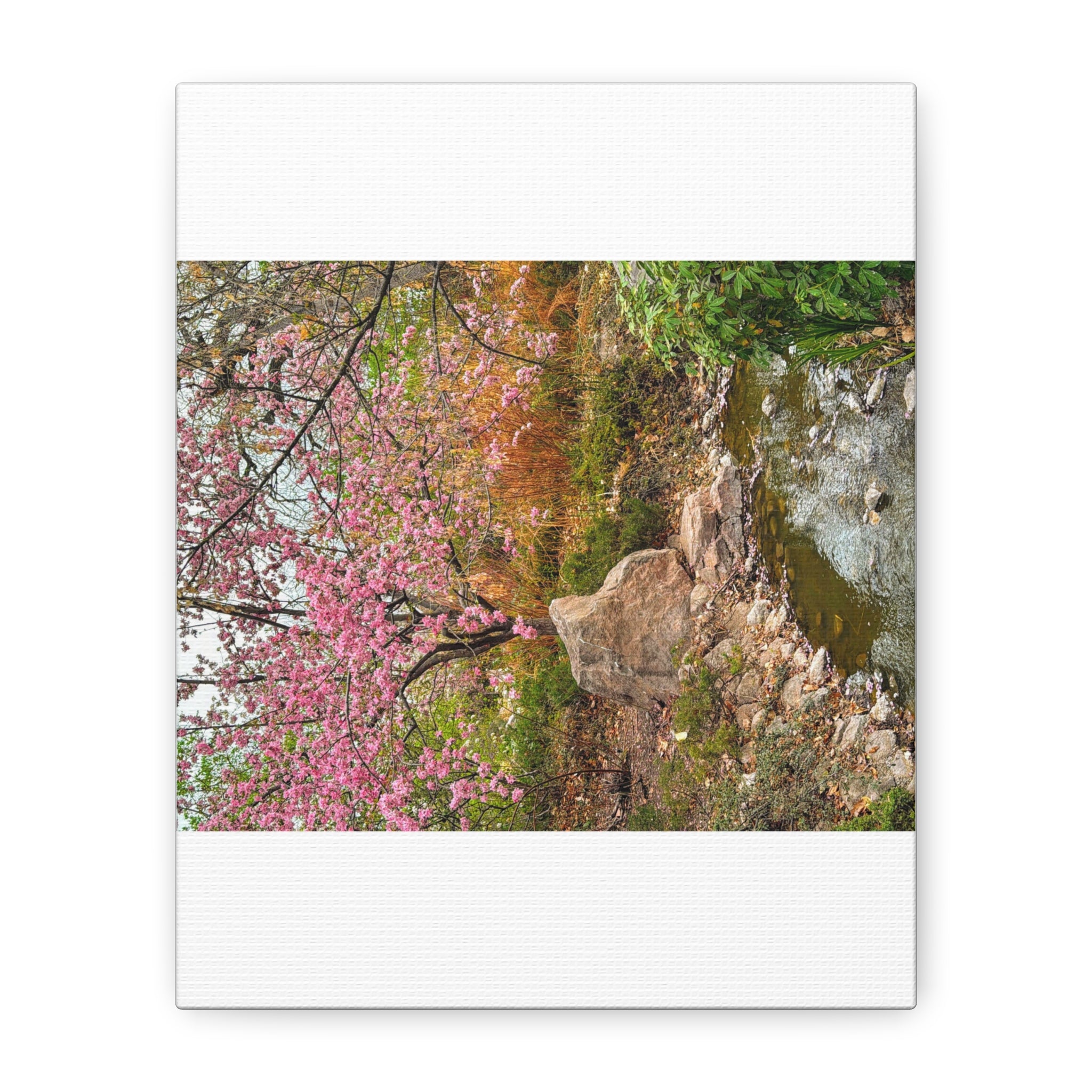 Blossoming Serenity Canvas Print, Floral Wall Art, Nature Decor, Home Aesthetic, Gift Idea for Garden Lovers, Spring Decor