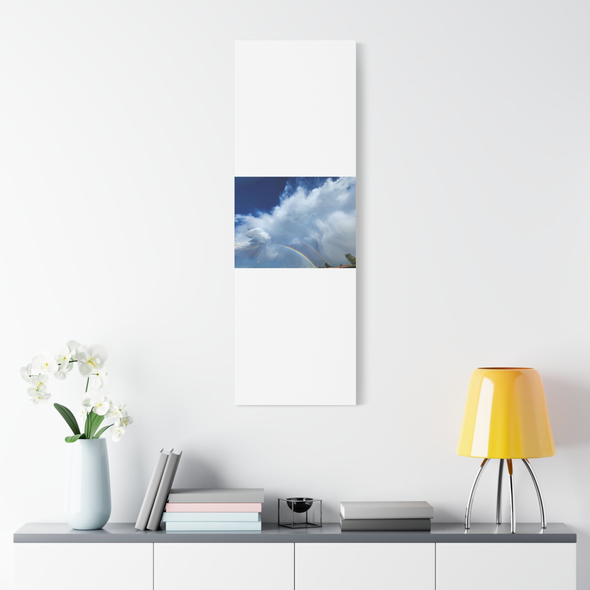 Rainbow Cloud Art Canvas Print, Stretched Wall Decor, Home/Office Art, Gift for Nature Lovers, Gallery Wall Accent