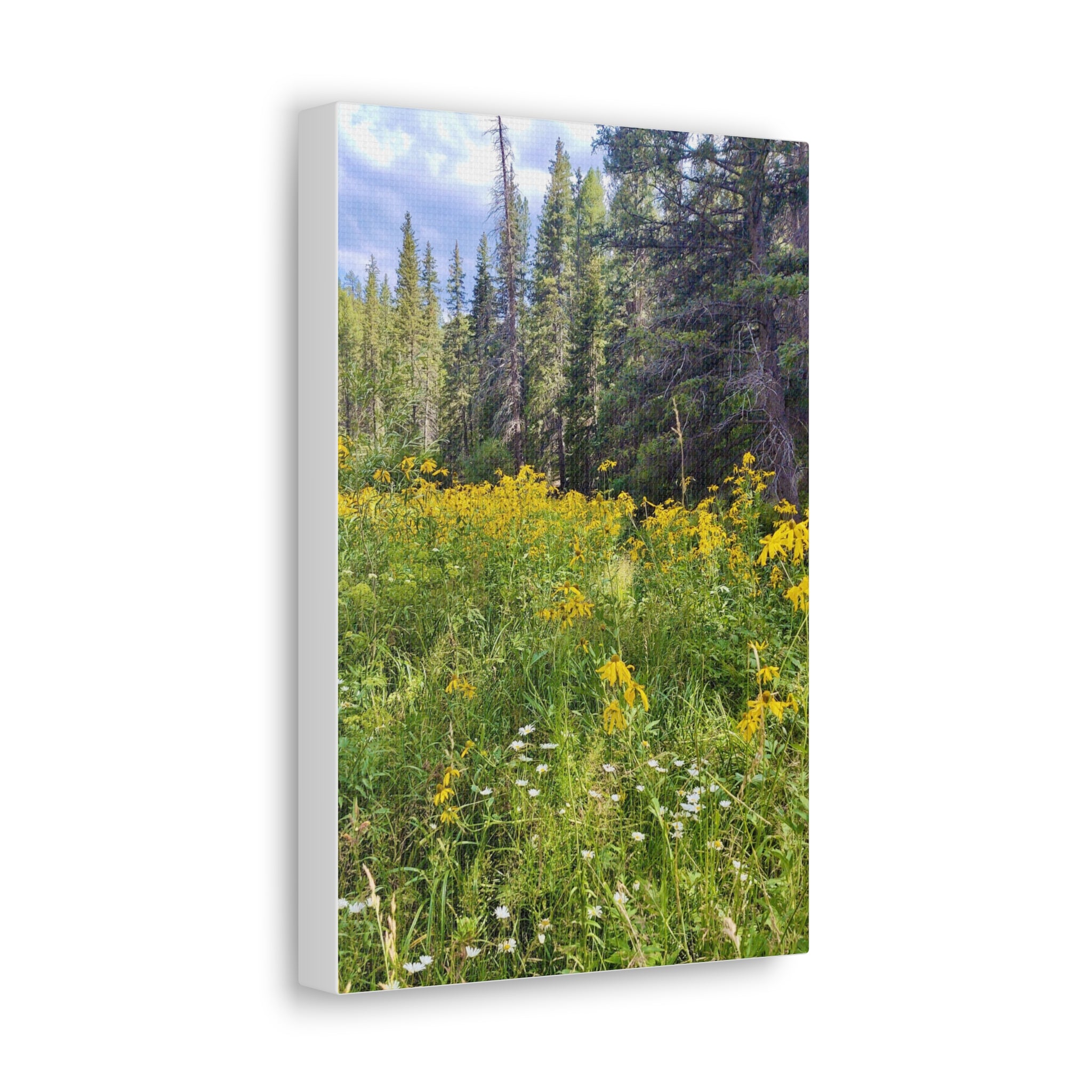 Nature-Inspired Wall Art Print, Classic Canvas Landscape, Floral Forest Decor, Home Wall Decoration, Gift for Nature Lovers