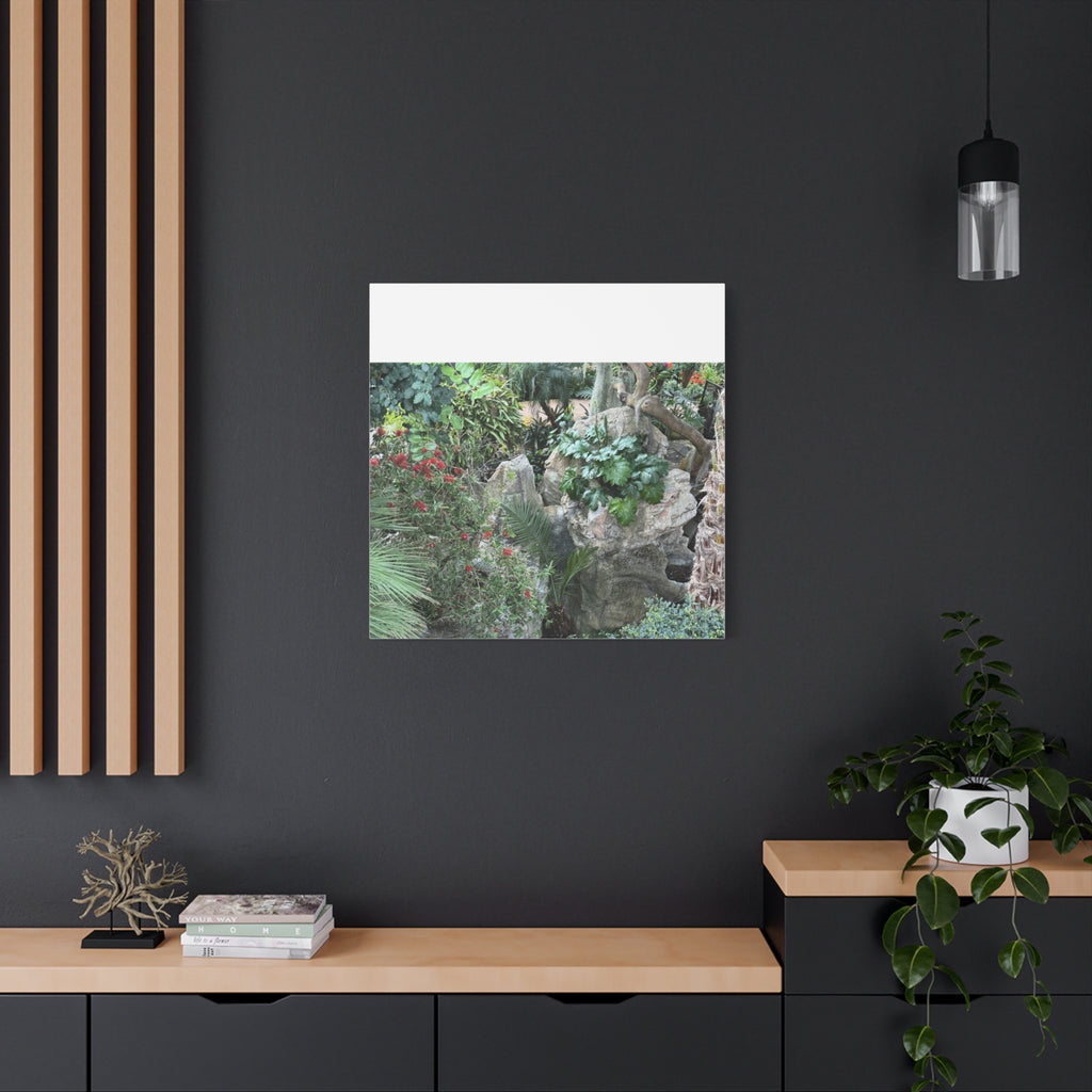 Garden Landscape Canvas Wall Art, Nature Decor, Home Decoration, Gift for Nature Lovers, Eco-Friendly Art, Botanical Wall Decor
