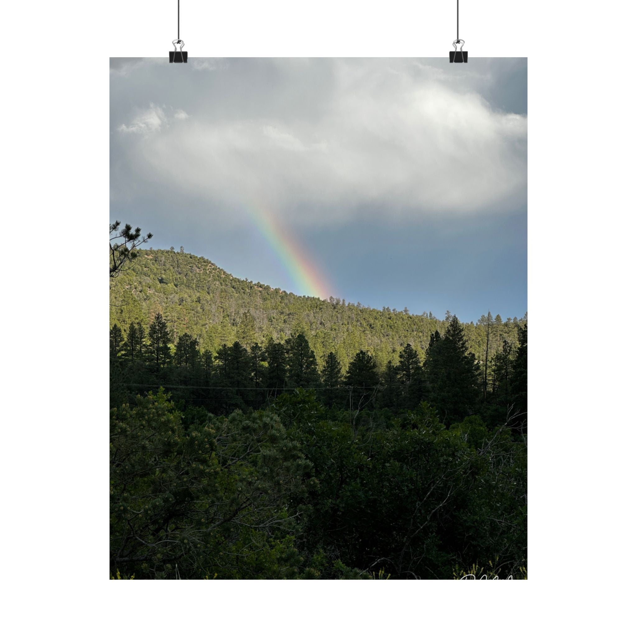 Rainbow Landscape Matte Vertical Posters, Nature Wall Art, Home Decor, Gift for Nature Lovers, Inspirational Prints