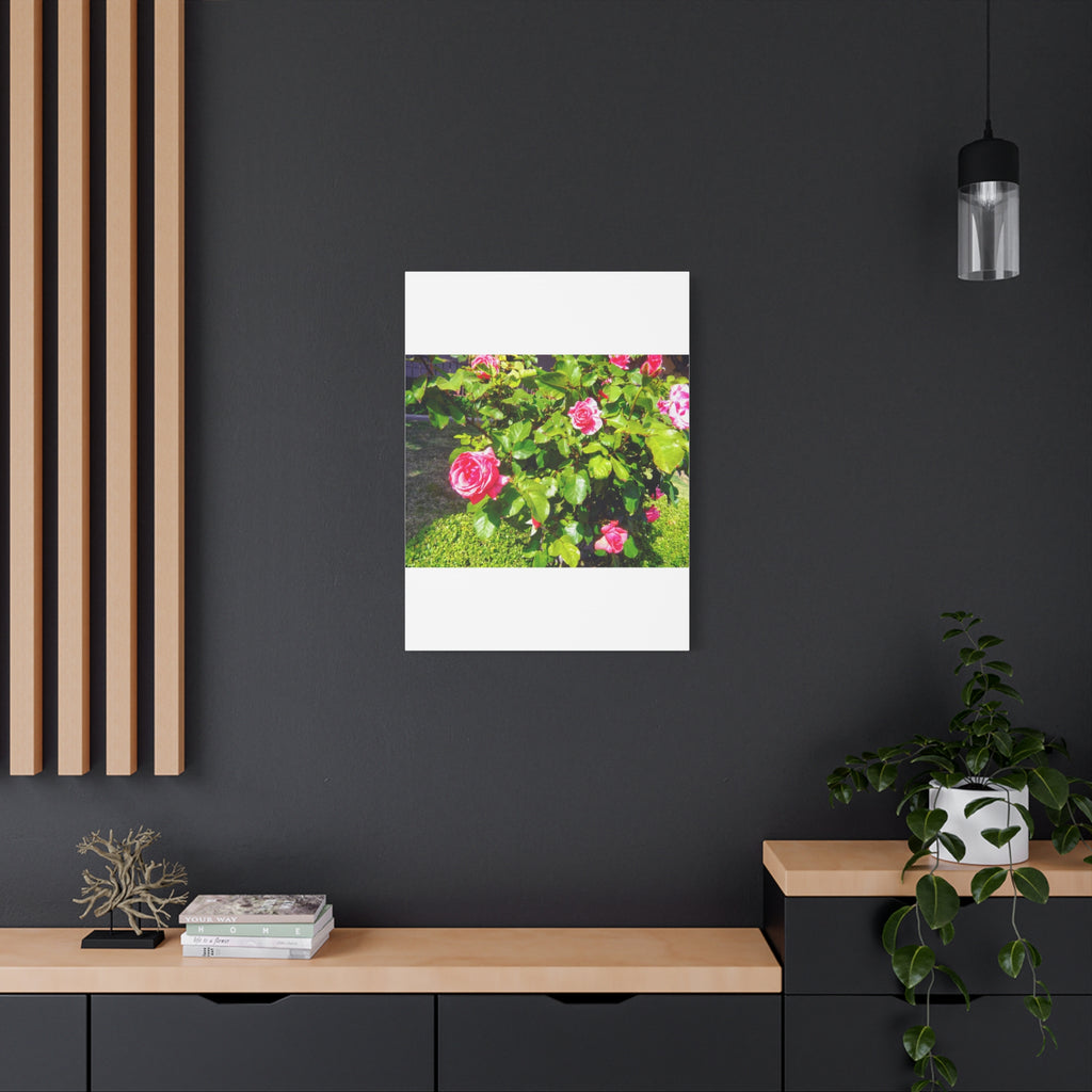 Floral Canvas Wall Art, Pink Rose Decor, Home Gallery Piece, Flower Photography, Garden Wall Decor, Floral Print