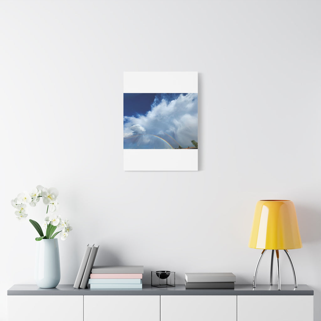 Rainbow Cloud Art Canvas Print, Stretched Wall Decor, Home/Office Art, Gift for Nature Lovers, Gallery Wall Accent