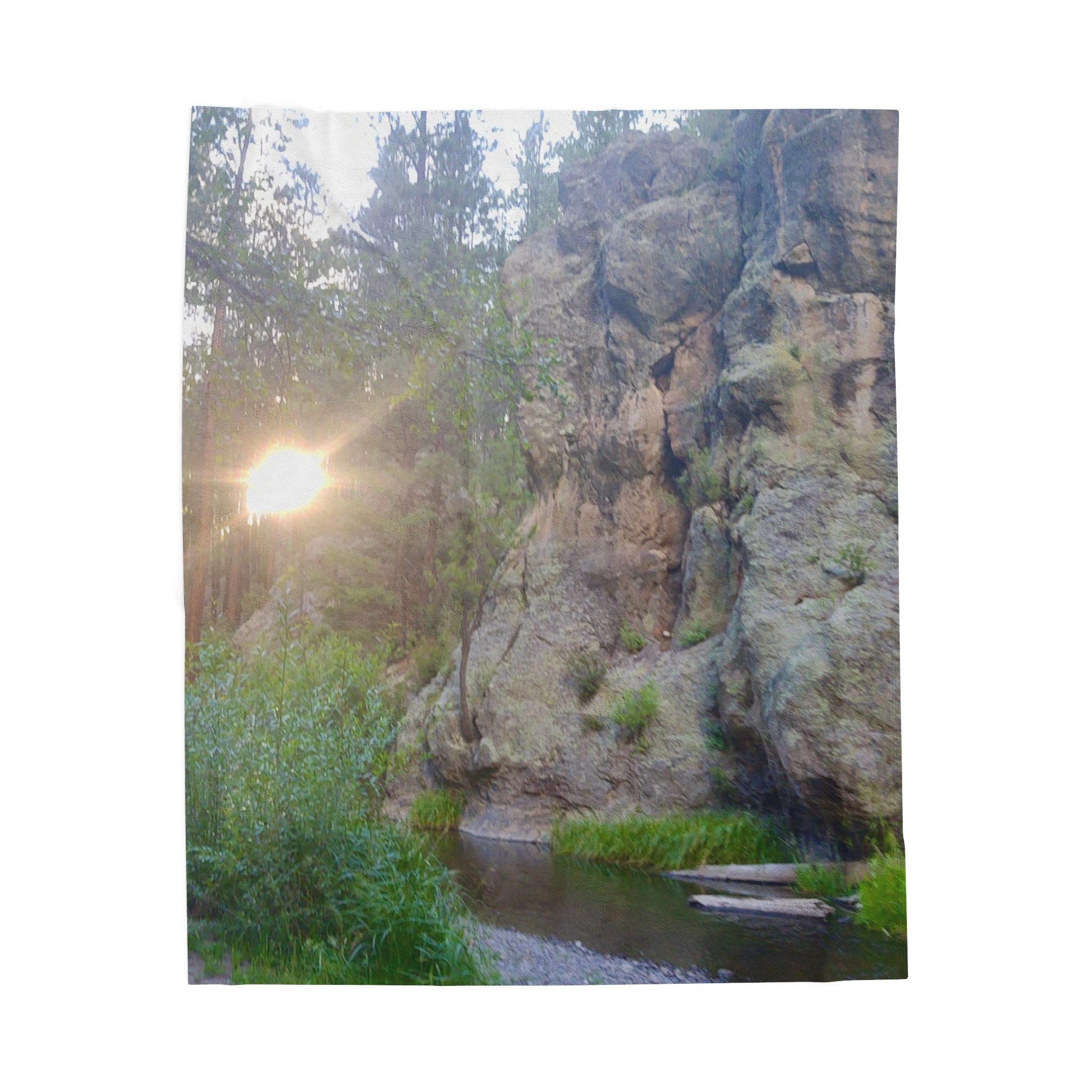 Cozy Nature-Themed Velveteen Plush Blanket, Perfect for Outdoor Lovers, Gifts for Nature Enthusiasts, Soft Throw for Home Decor